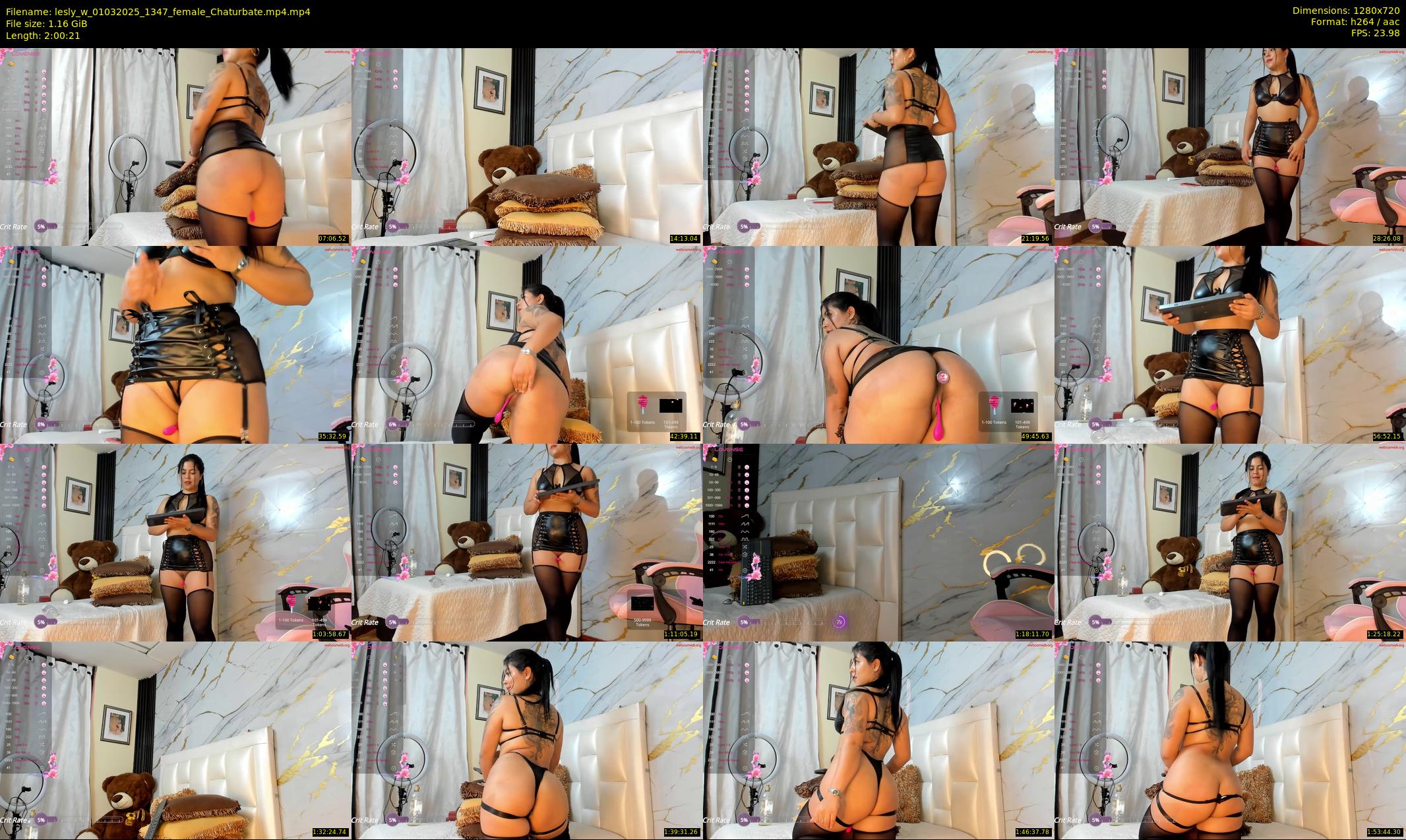 lesly_w — 121 minute Chaturbate female cam show recording, 720p, Mar 1, 2025