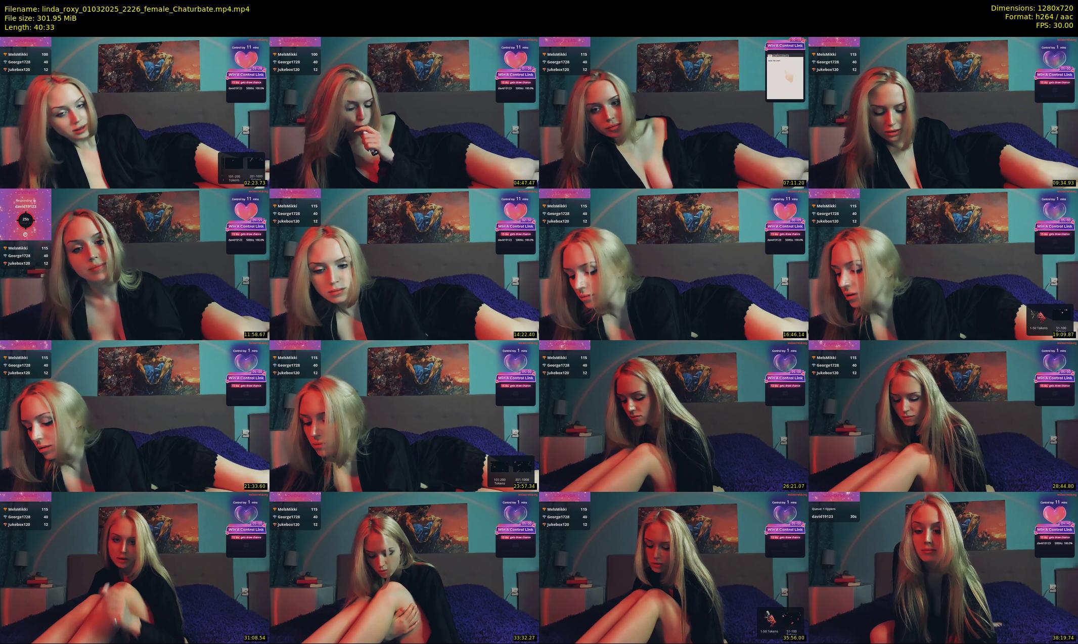 linda_roxy — 41 minute Chaturbate female cam show recording, 720p, Mar 1, 2025