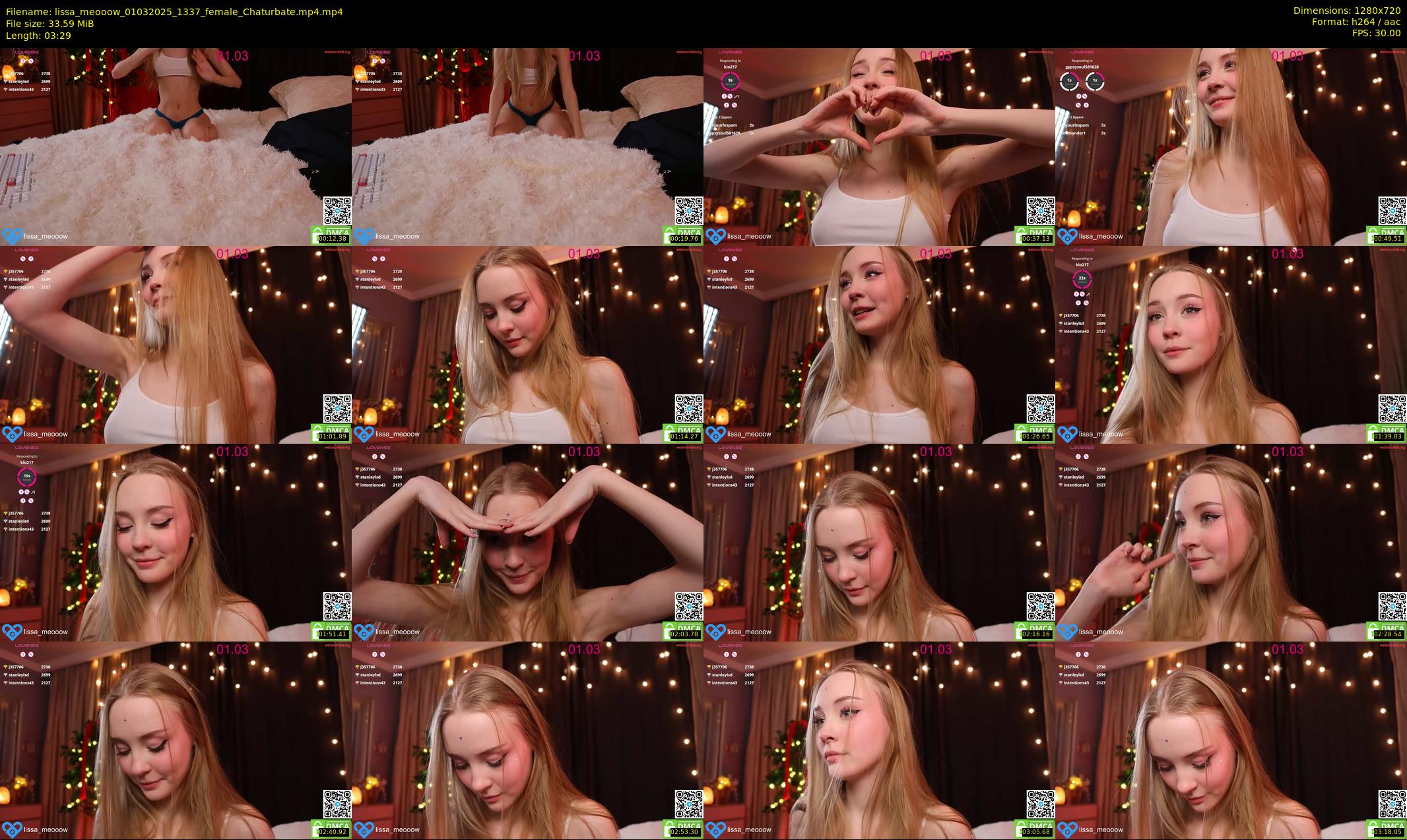 lissa_meooow — 4 minute Chaturbate female cam show recording, 720p, Mar 1, 2025