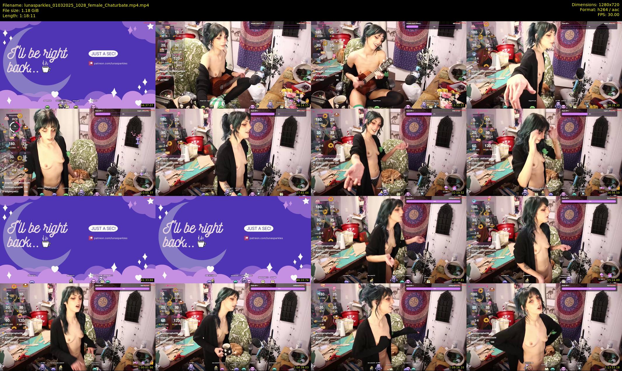 lunasparkles — 79 minute Chaturbate female cam show recording, 720p, Mar 1, 2025