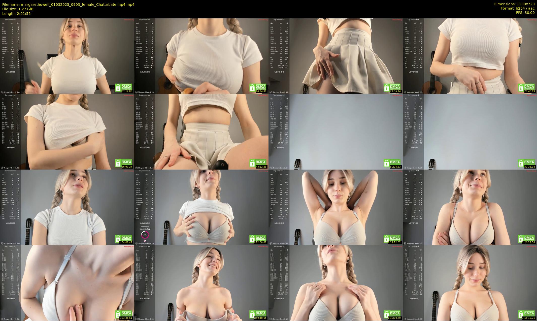 margarethowell — 122 minute Chaturbate female cam show recording, 720p, Mar 1, 2025