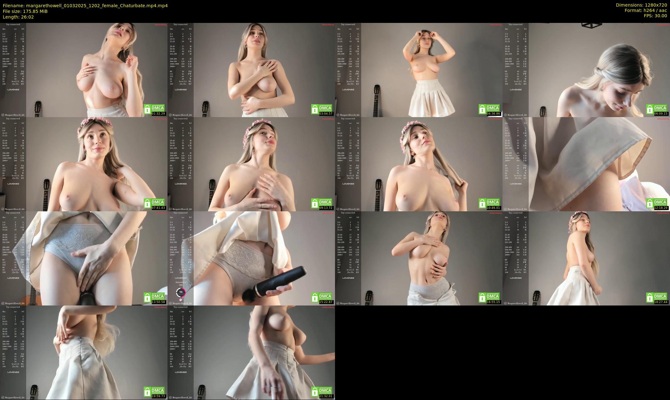 margarethowell — 27 minute Chaturbate female cam show recording, 720p, Mar 1, 2025