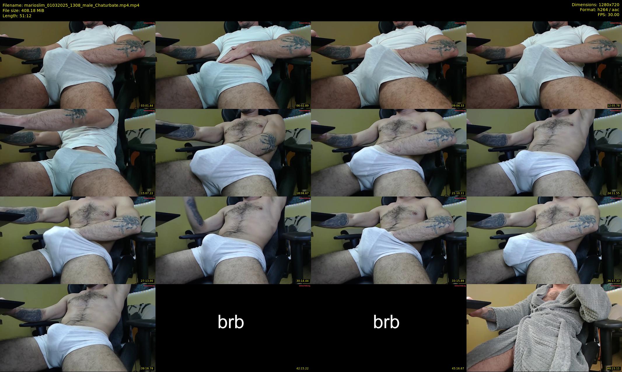 marioslim — 52 minute Chaturbate male cam show recording, 720p, Mar 1, 2025