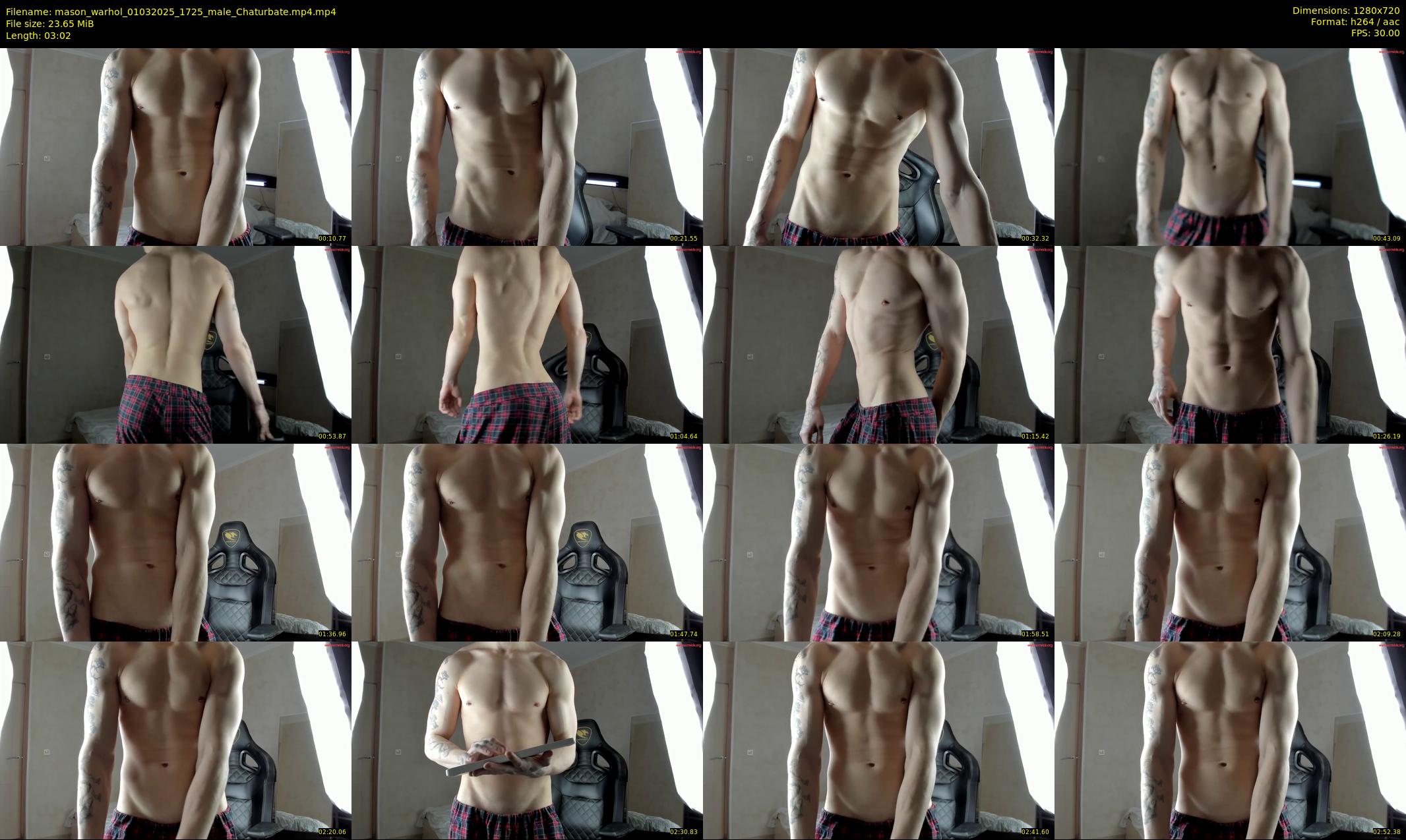 mason_warhol — 4 minute Chaturbate male cam show recording, 720p, Mar 1, 2025