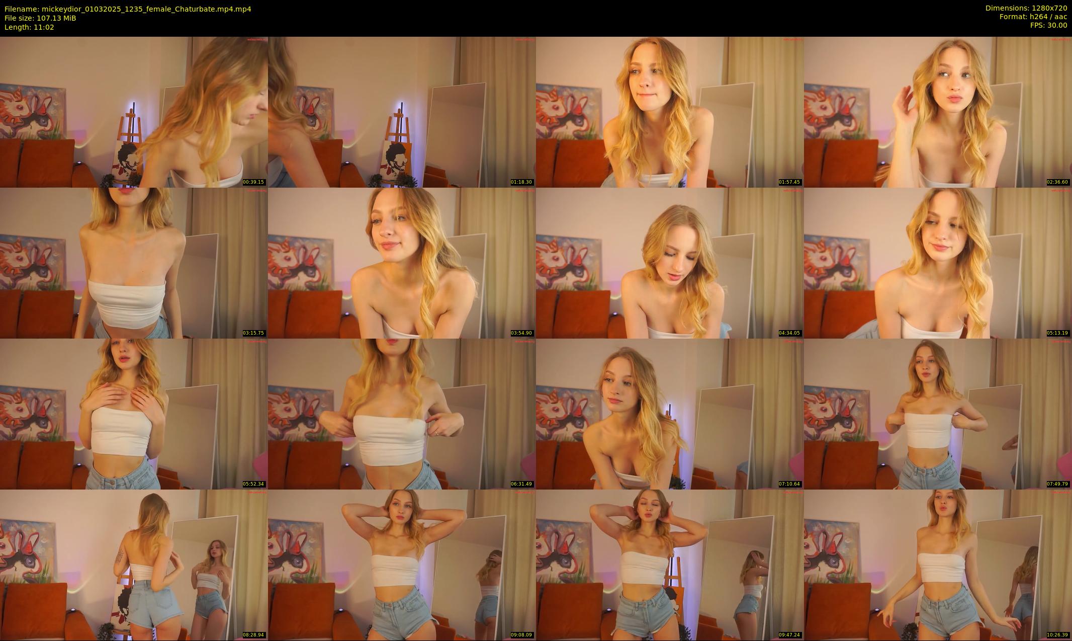 mickeydior — 12 minute Chaturbate female cam show recording, 720p, Mar 1, 2025