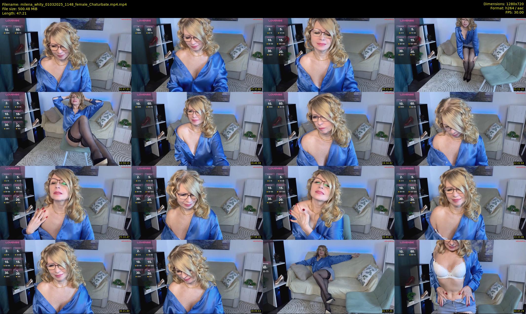 milena_whity — 48 minute Chaturbate female cam show recording, 720p, Mar 1, 2025
