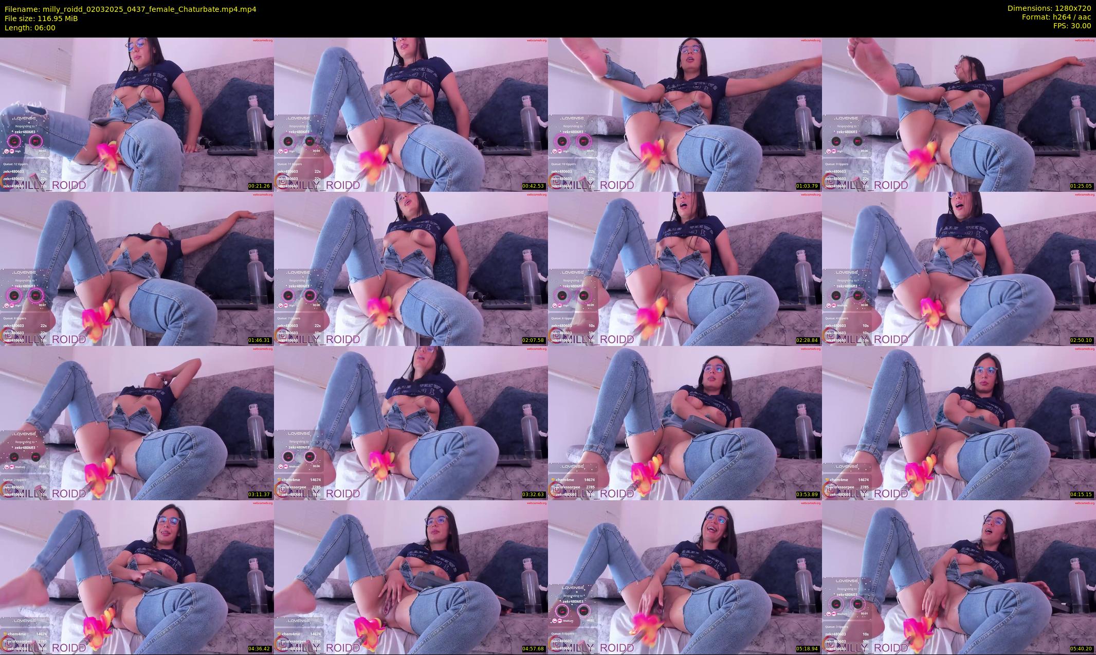 milly_roidd — 6 minute Chaturbate female cam show recording, 720p, Mar 2, 2025