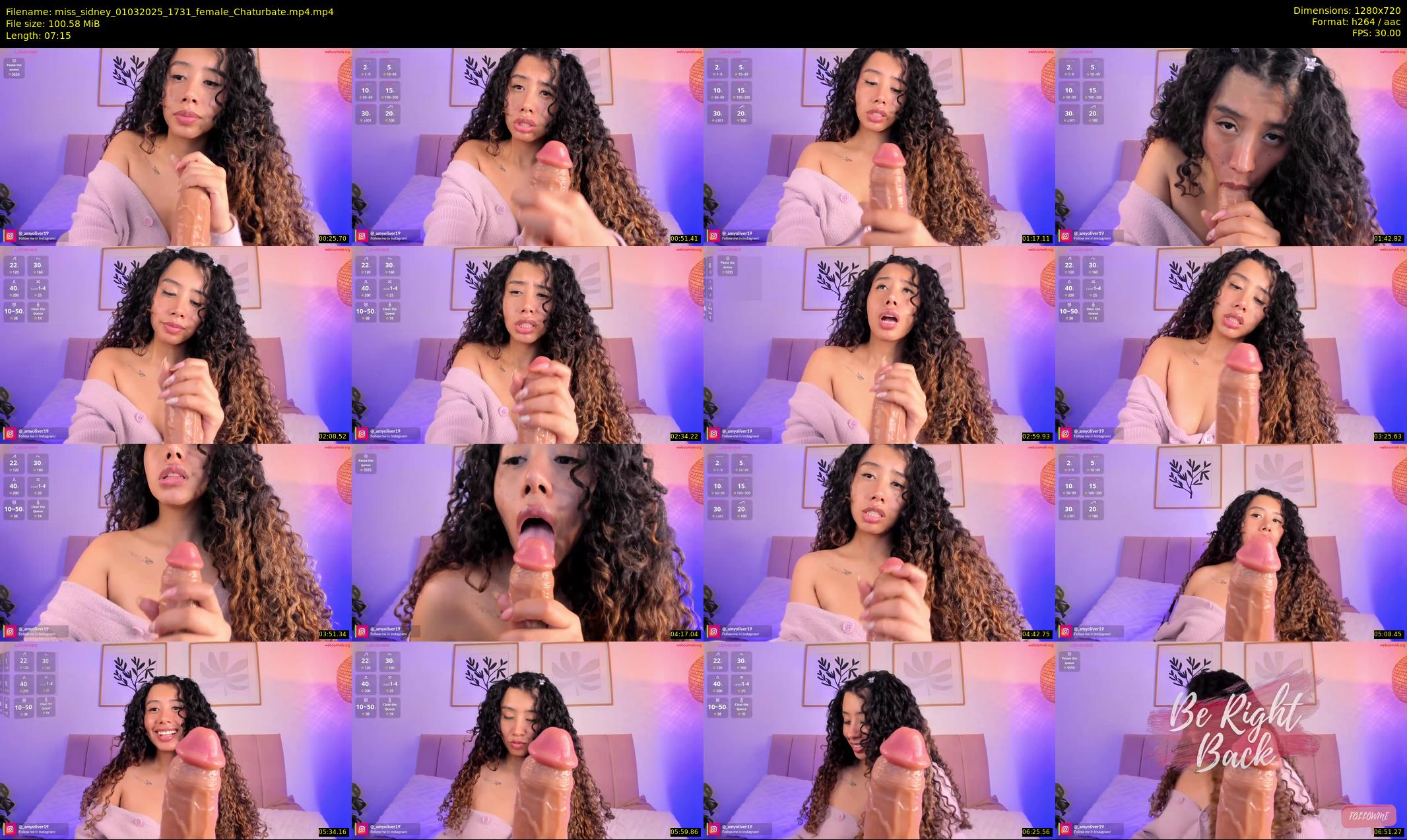 miss_sidney — 8 minute Chaturbate female cam show recording, 720p, Mar 1, 2025