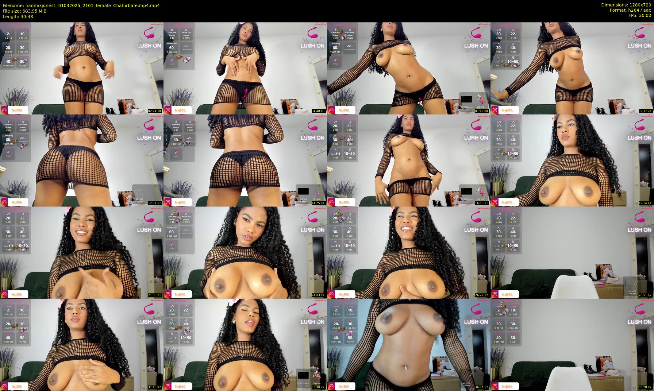 naomixjones1 — 41 minute Chaturbate female cam show recording, 720p, Mar 1, 2025