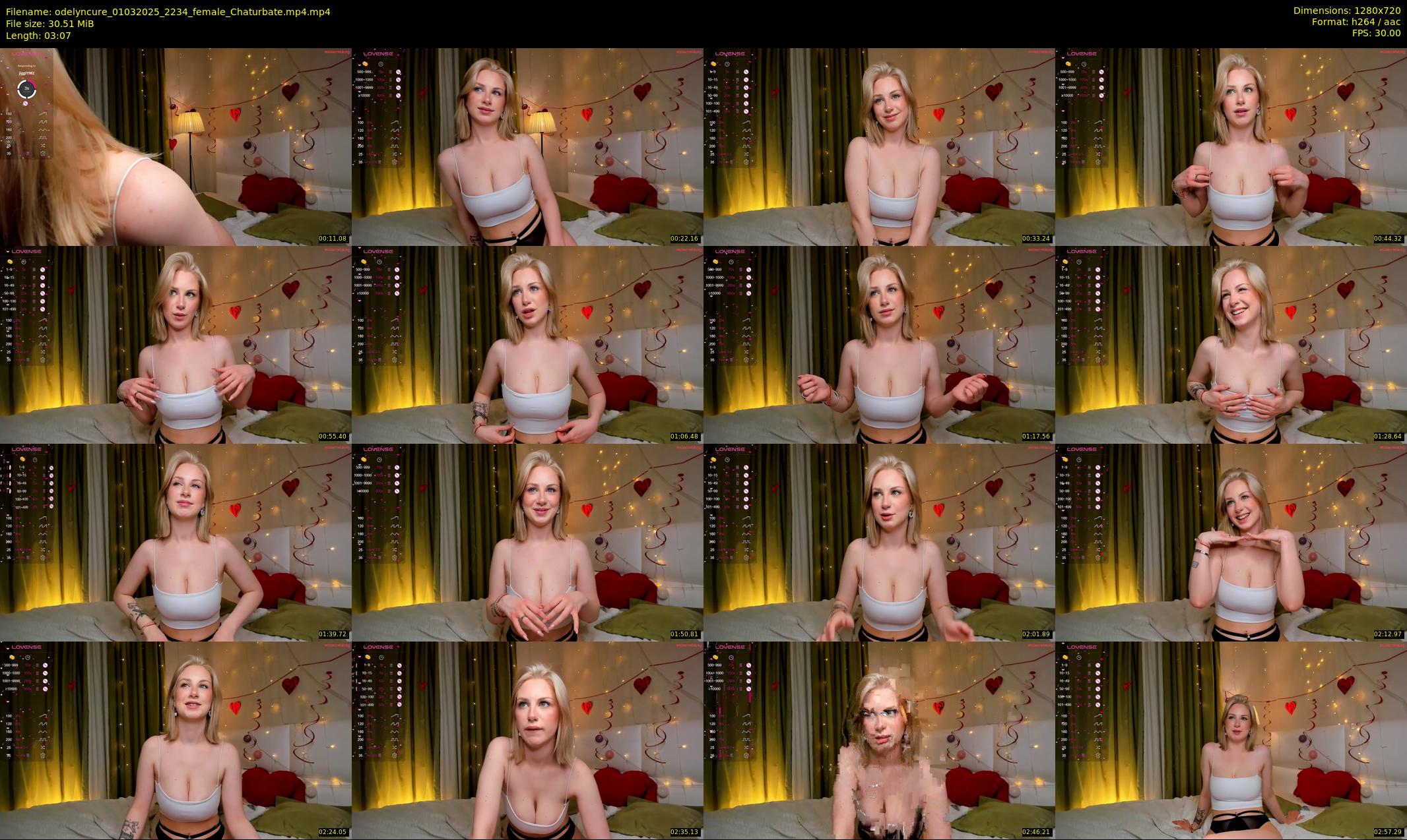 odelyncure — 4 minute Chaturbate female cam show recording, 720p, Mar 1, 2025
