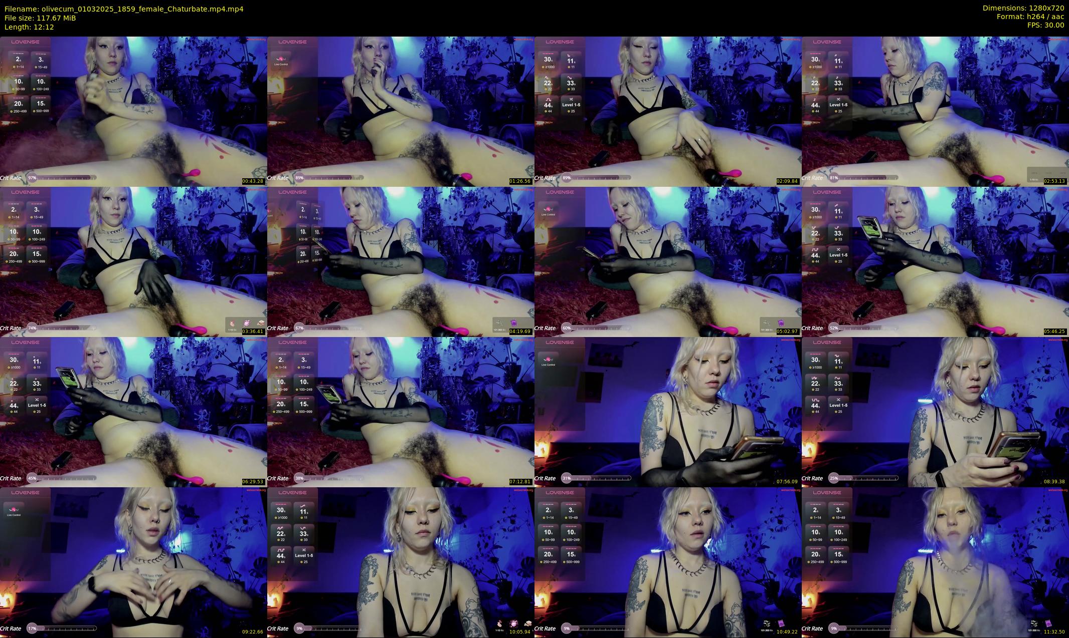 olivecum — 13 minute Chaturbate female cam show recording, 720p, Mar 1, 2025