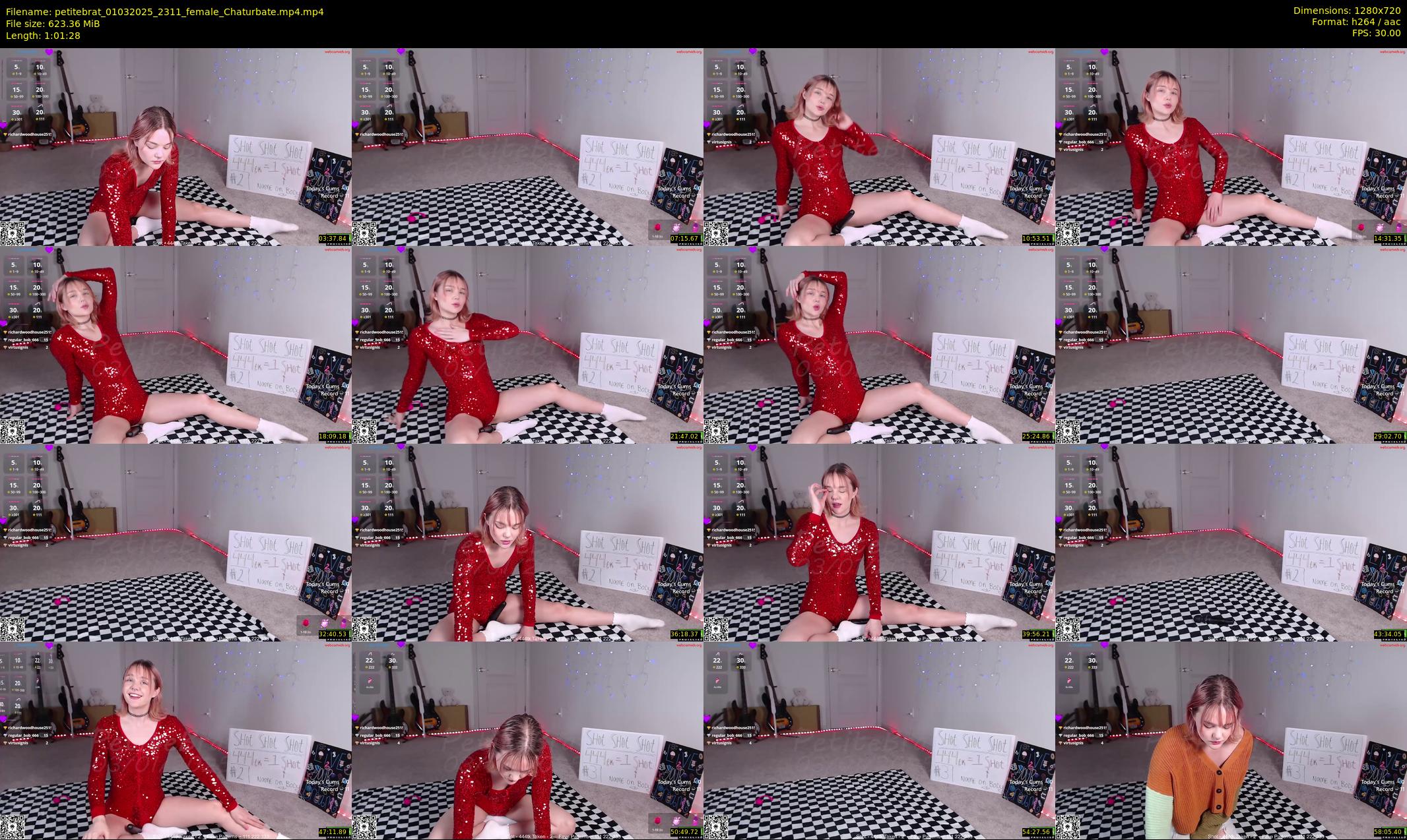 petitebrat — 62 minute Chaturbate female cam show recording, 720p, Mar 1, 2025