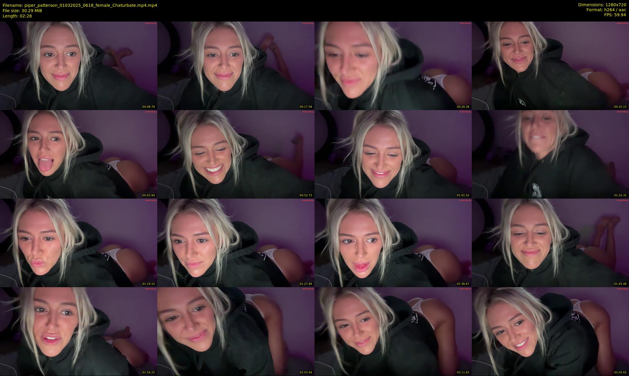 piper_patterson — 3 minute Chaturbate female cam show recording, 720p, Mar 1, 2025