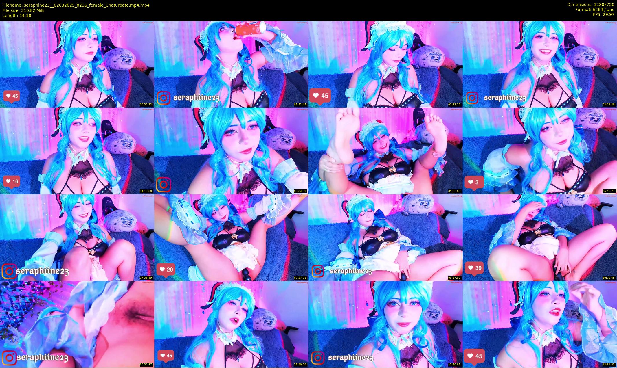 seraphine23_ — 15 minute Chaturbate female cam show recording, 720p, Mar 2, 2025