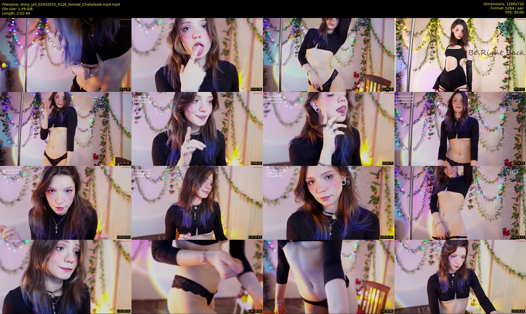 shiny_jail — 122 minute Chaturbate female cam show recording, 720p, Mar 2, 2025