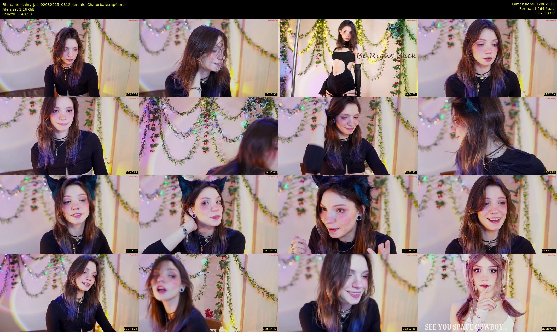 shiny_jail — 104 minute Chaturbate female cam show recording, 720p, Mar 2, 2025