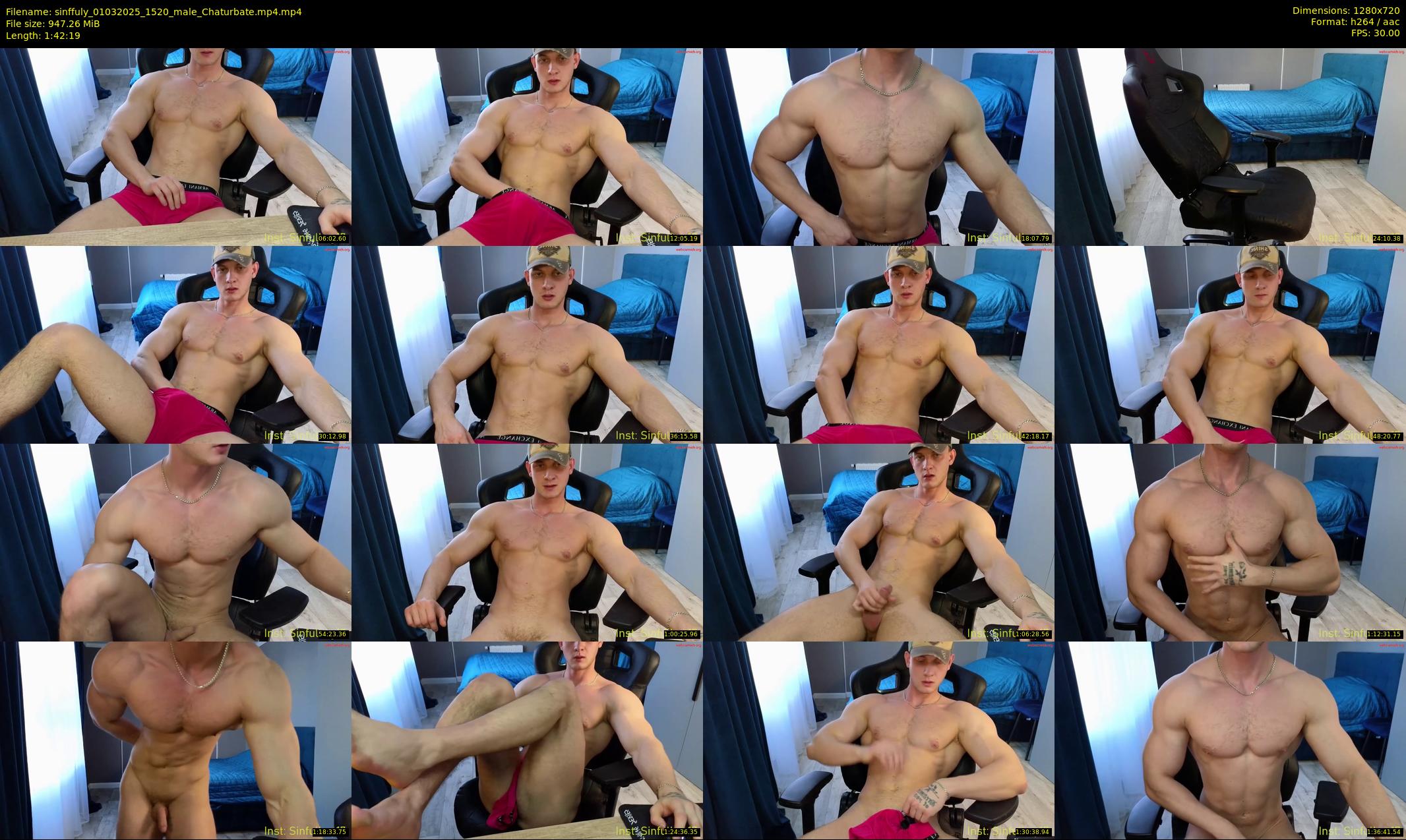 sinffuly — 103 minute Chaturbate male cam show recording, 720p, Mar 1, 2025