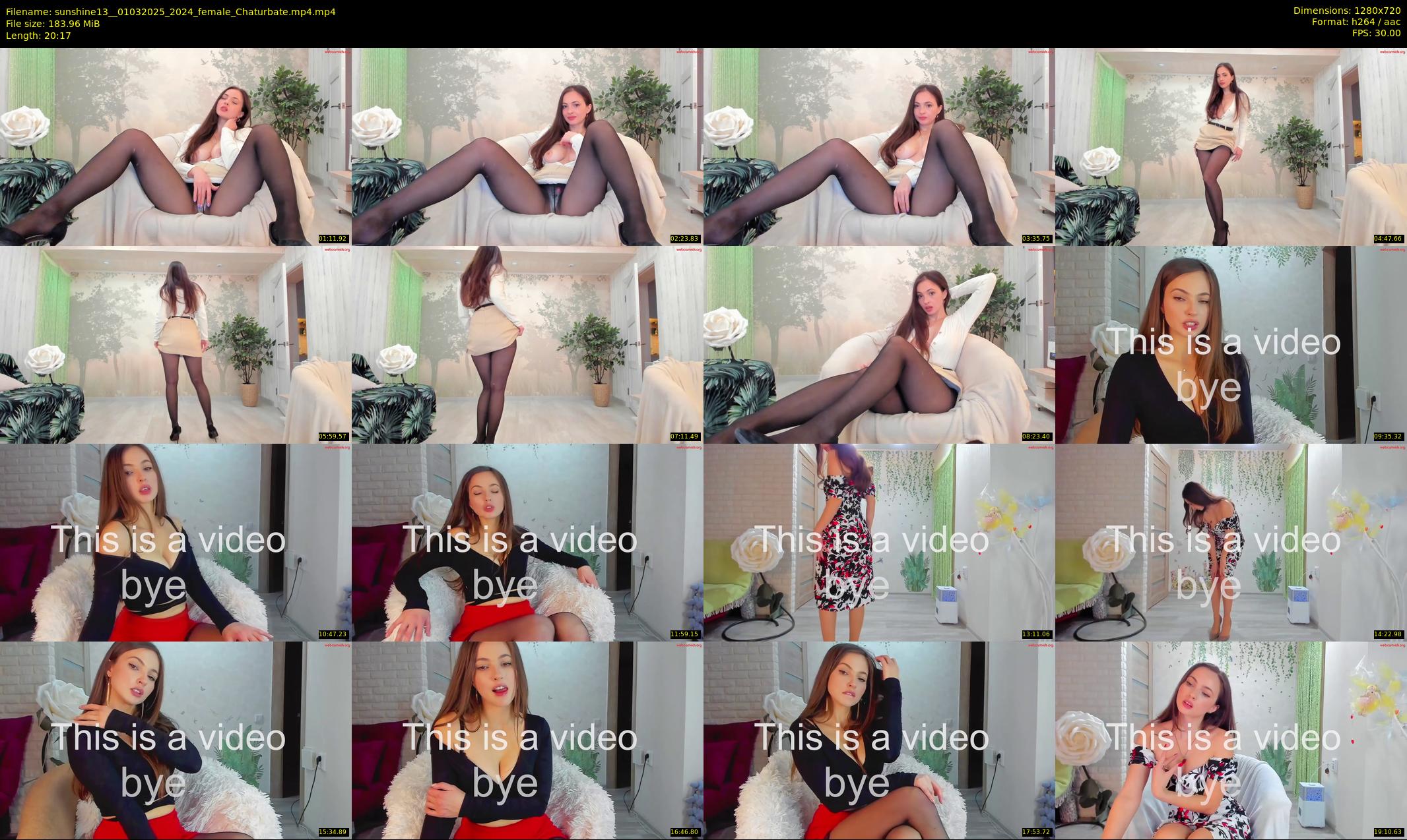 sunshine13_ — 21 minute Chaturbate female cam show recording, 720p, Mar 1, 2025