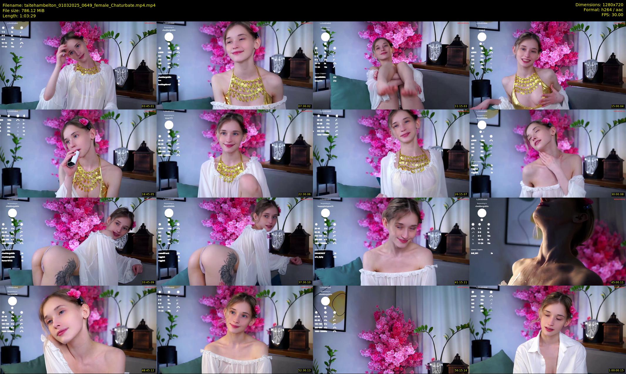 taitehambelton — 64 minute Chaturbate female cam show recording, 720p, Mar 1, 2025