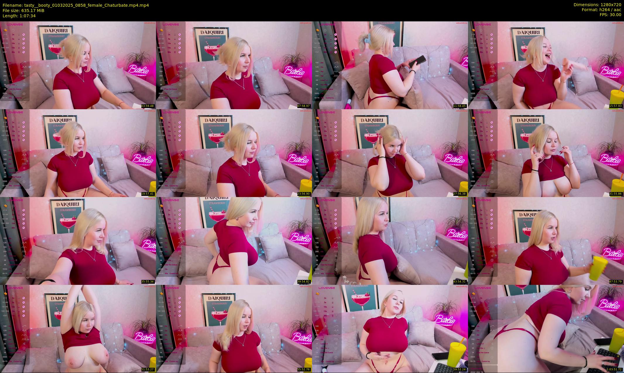 tasty__booty — 68 minute Chaturbate female cam show recording, 720p, Mar 1, 2025