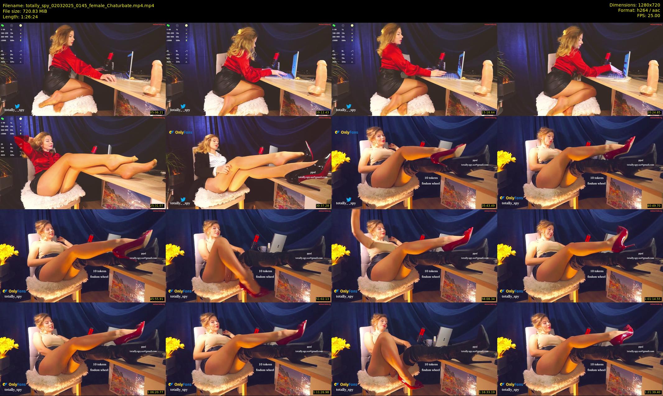 totally_spy — 87 minute Chaturbate female cam show recording, 720p, Mar 2, 2025