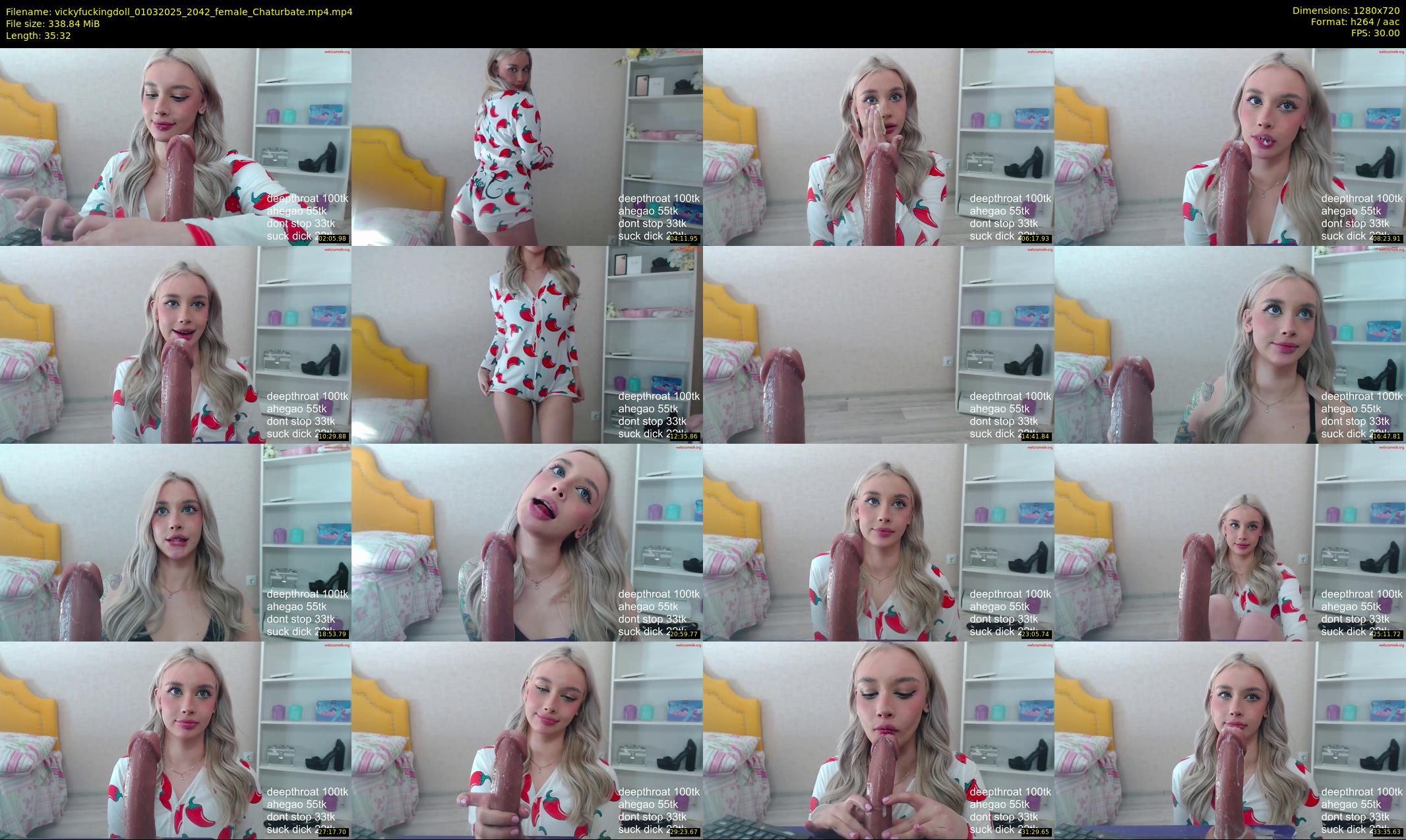 vickyfuckingdoll — 36 minute Chaturbate female cam show recording, 720p, Mar 1, 2025