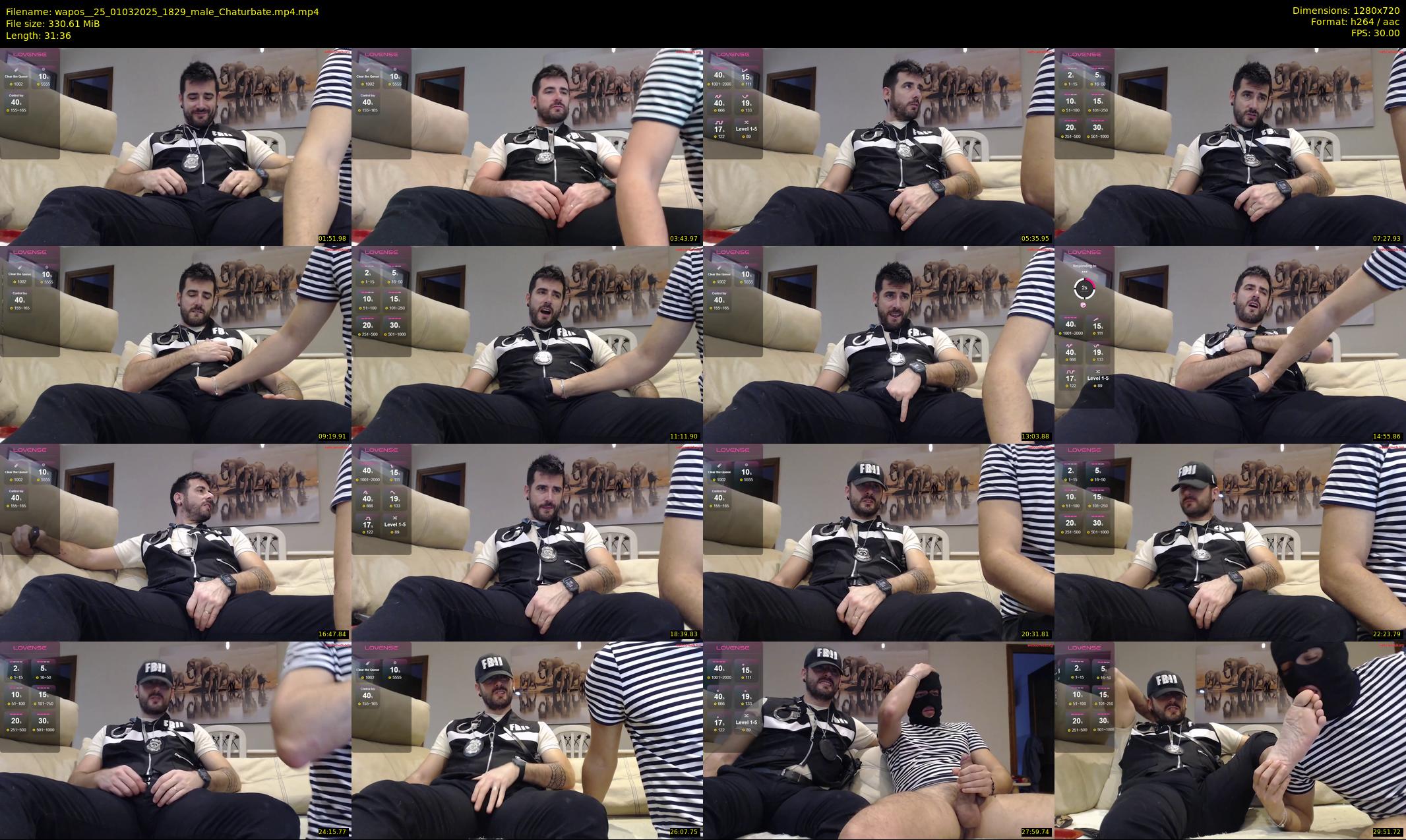 wapos__25 — 32 minute Chaturbate male cam show recording, 720p, Mar 1, 2025