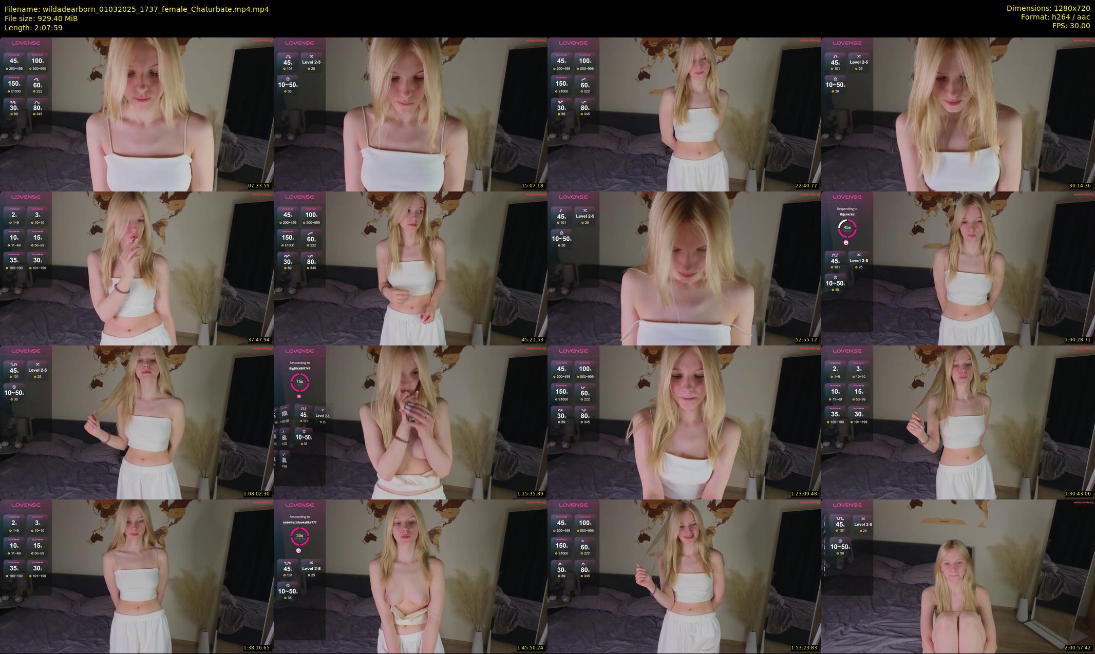 wildadearborn — 128 minute Chaturbate female cam show recording, 720p, Mar 1, 2025