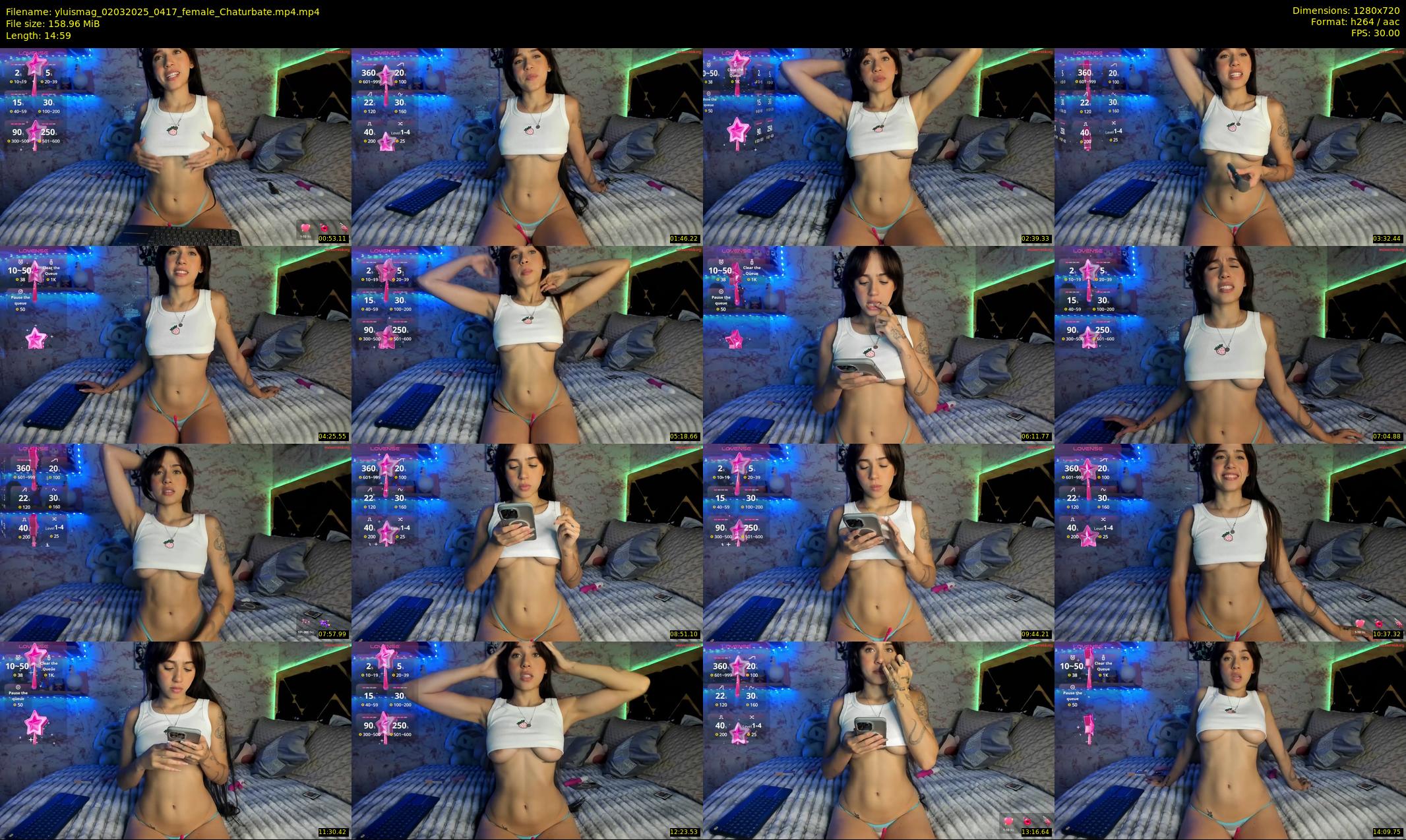 yluismag — 15 minute Chaturbate female cam show recording, 720p, Mar 2, 2025