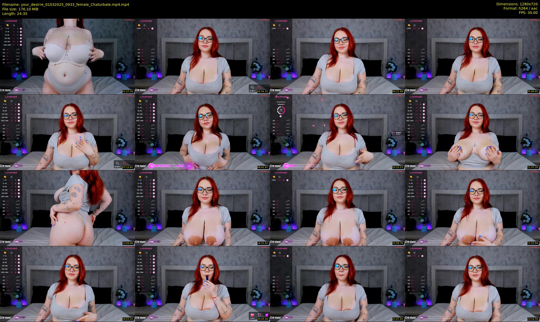 your_desirre — 25 minute Chaturbate female cam show recording, 720p, Mar 1, 2025