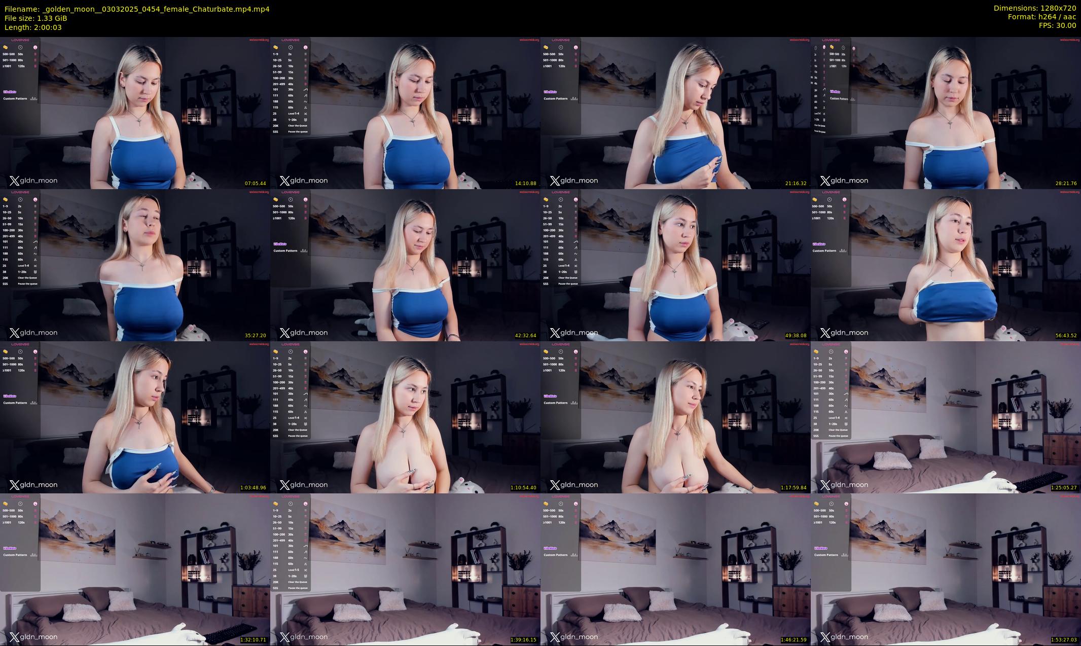 _golden_moon_ — 121 minute Chaturbate female cam show recording, 720p, Mar 3, 2025