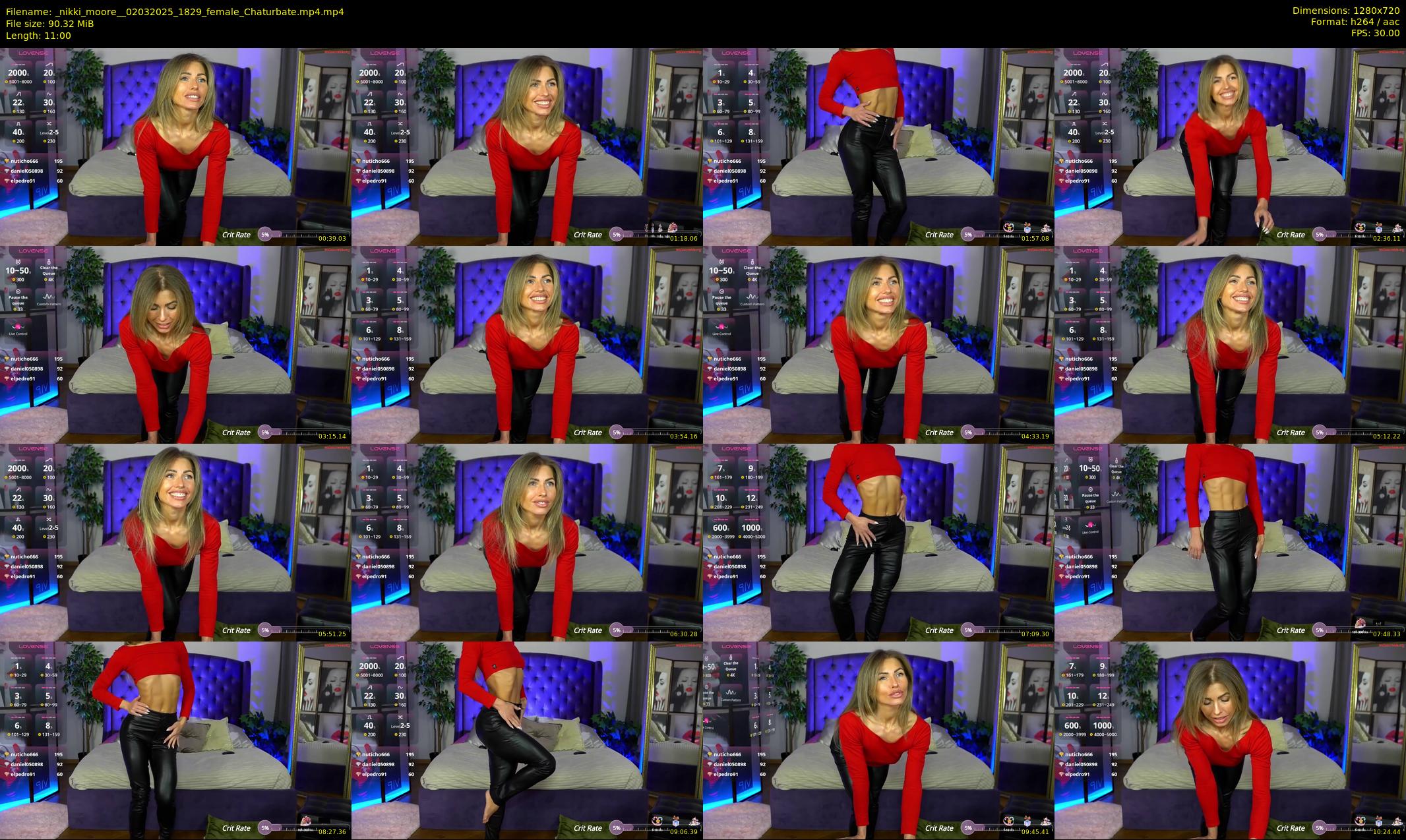_nikki_moore_ — 11 minute Chaturbate female cam show recording, 720p, Mar 2, 2025