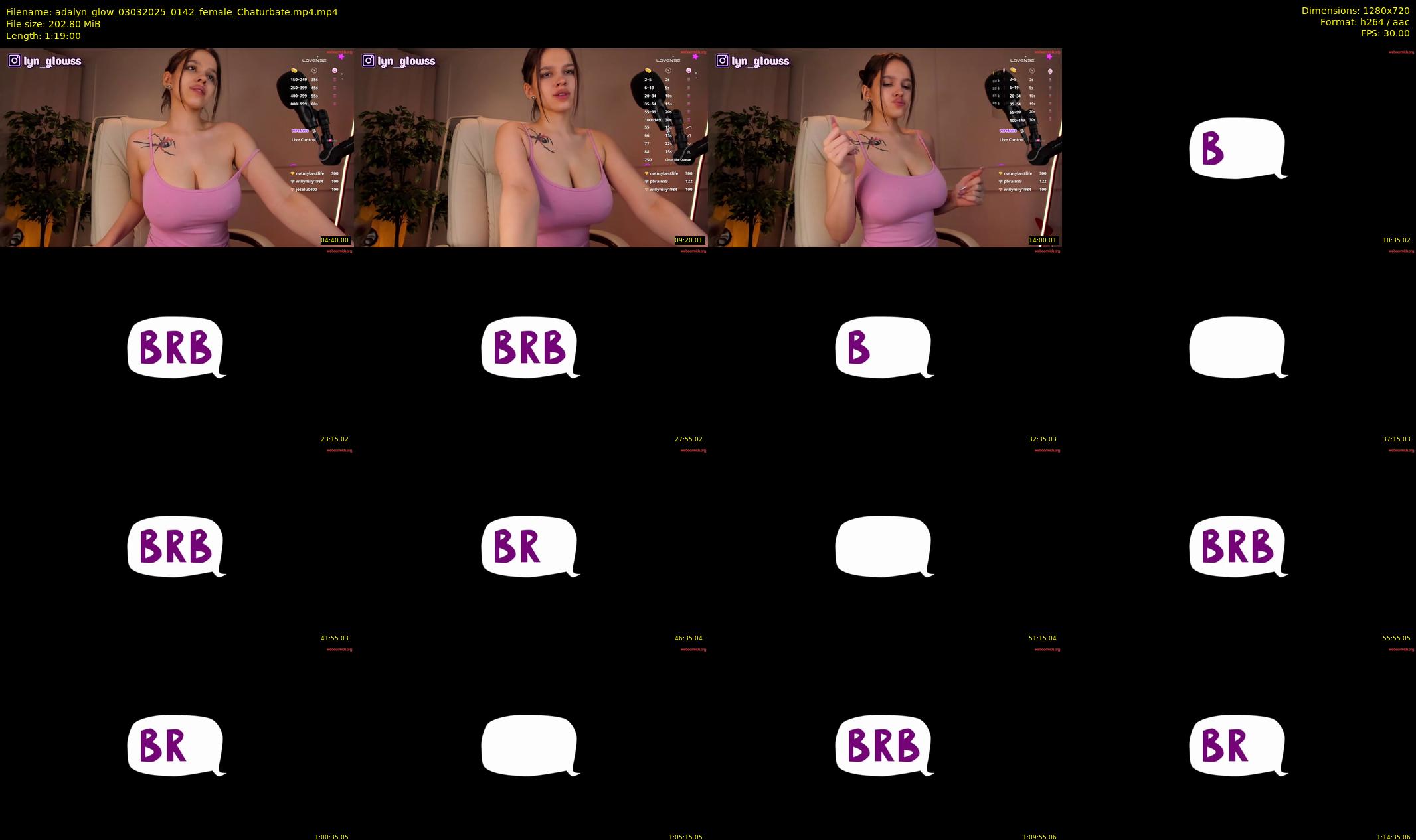 adalyn_glow — 79 minute Chaturbate female cam show recording, 720p, Mar 3, 2025