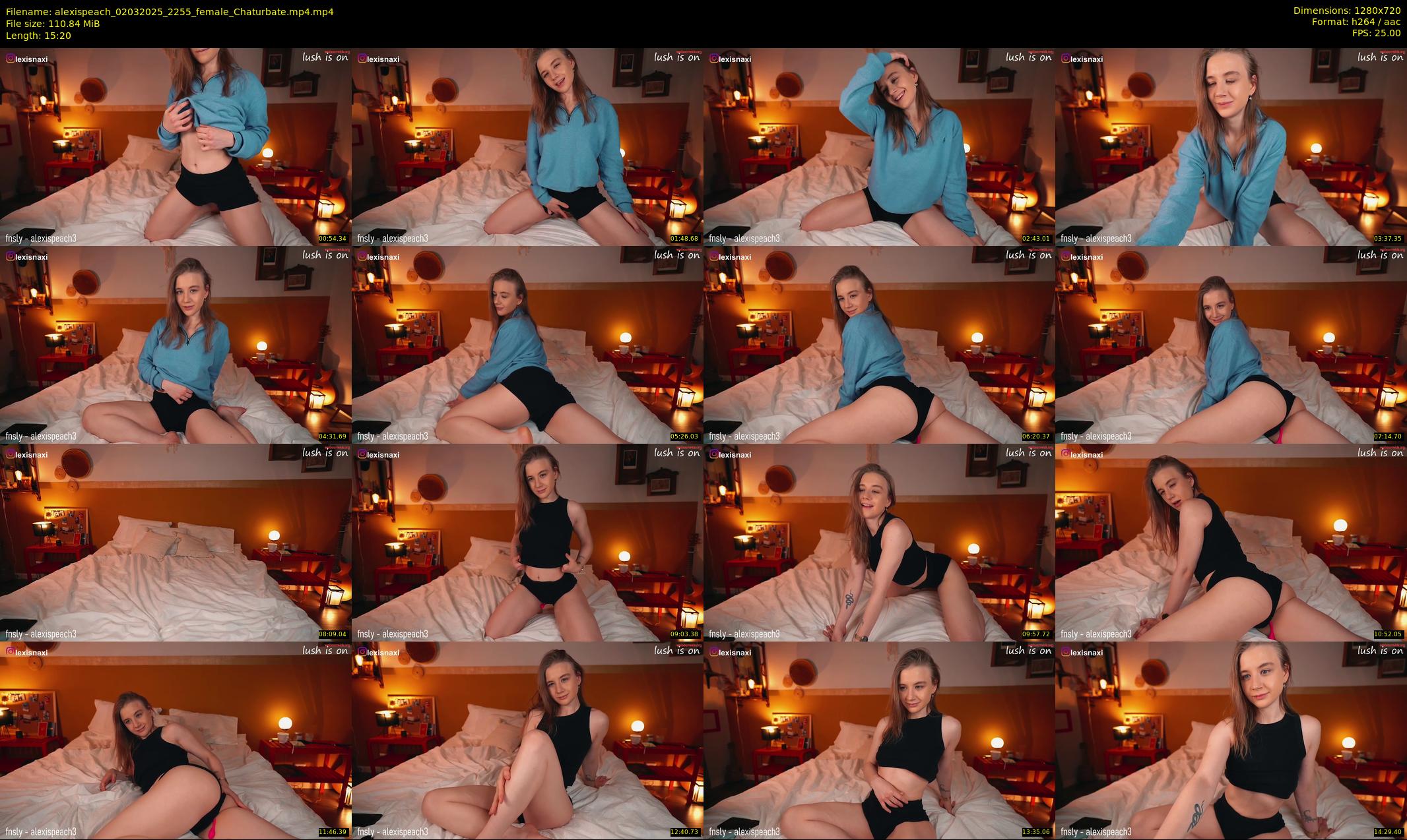 alexispeach — 16 minute Chaturbate female cam show recording, 720p, Mar 2, 2025