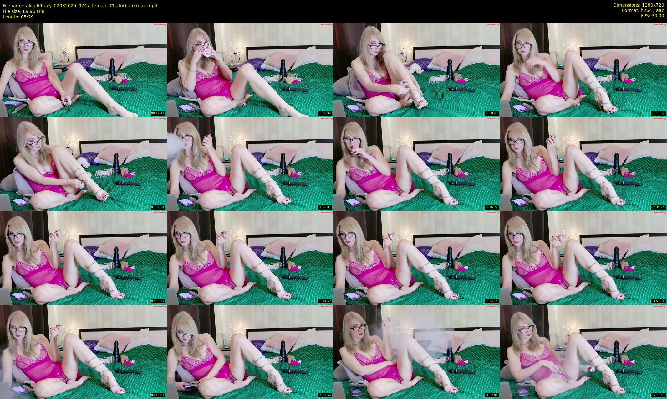 alice69foxy — 6 minute Chaturbate female cam show recording, 720p, Mar 2, 2025