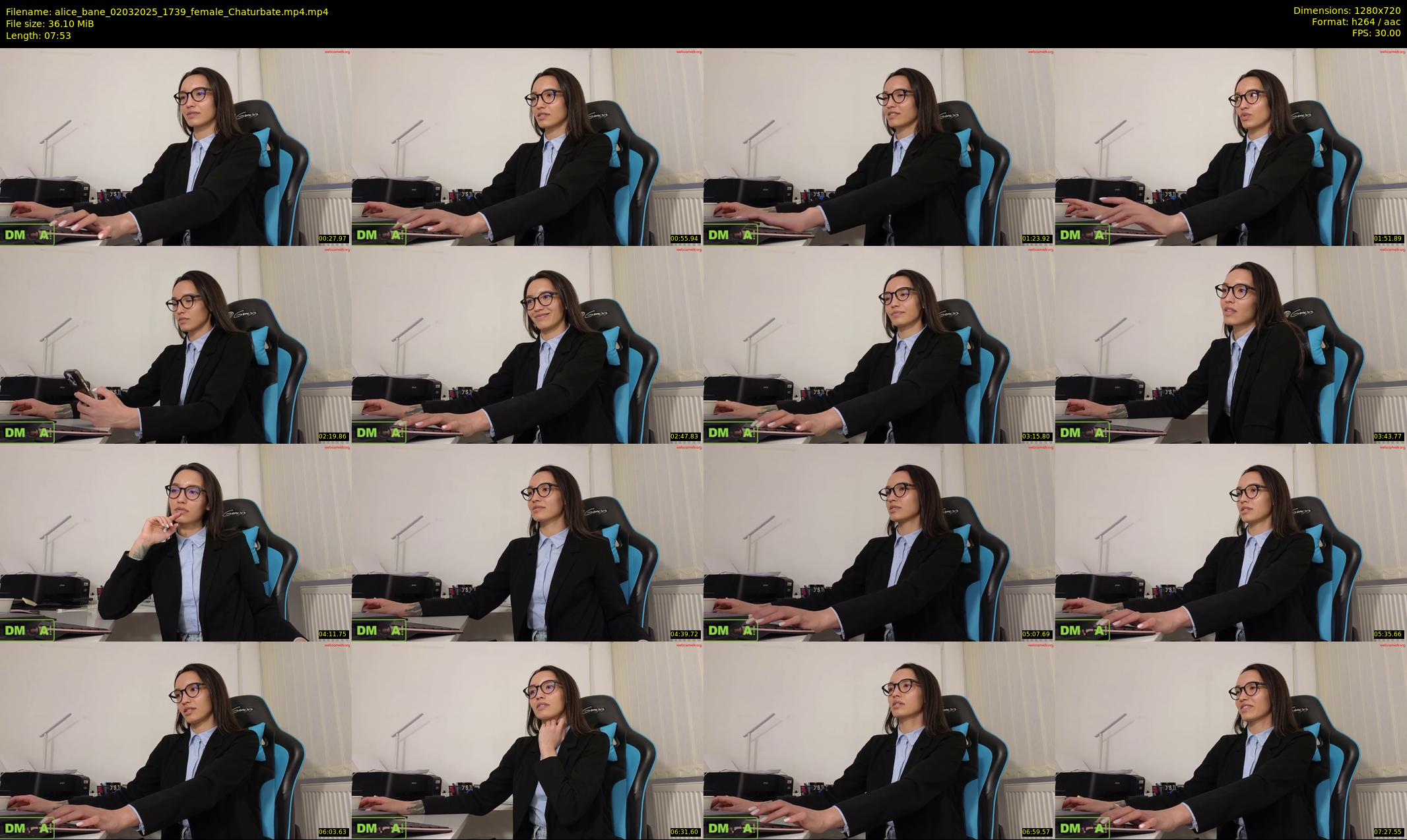 alice_bane — 8 minute Chaturbate female cam show recording, 720p, Mar 2, 2025