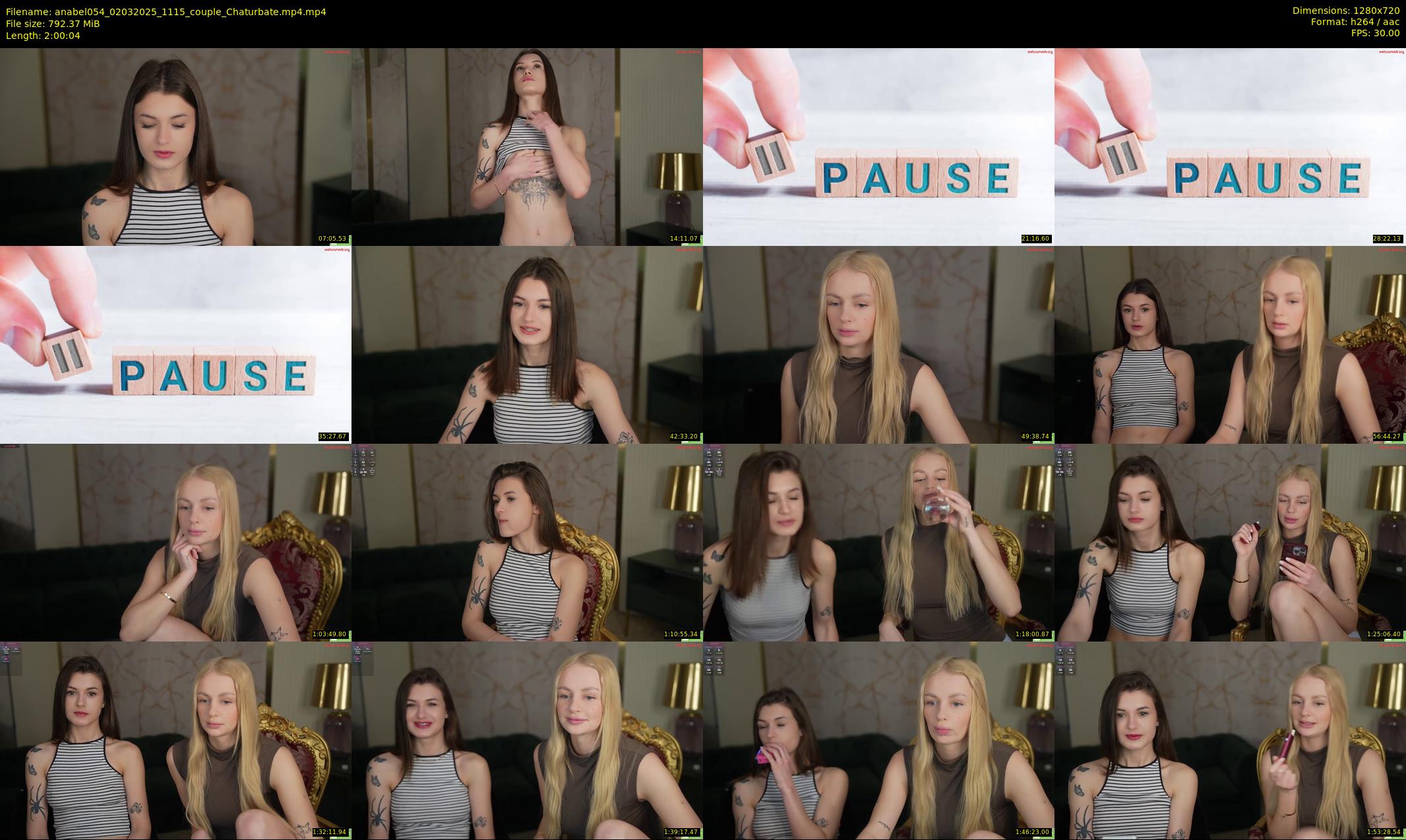 anabel054 — 121 minute Chaturbate female cam show recording, 720p, Mar 2, 2025