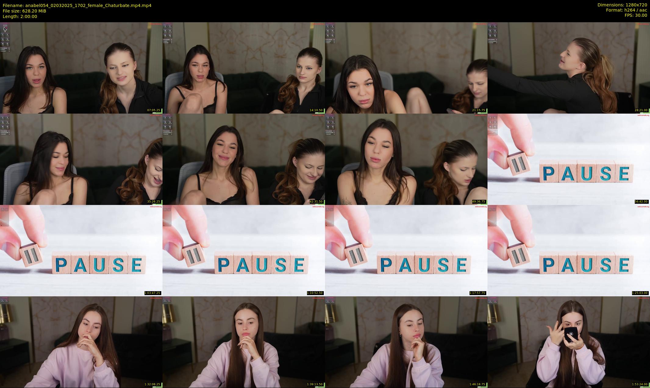 anabel054 — 120 minute Chaturbate female cam show recording, 720p, Mar 2, 2025