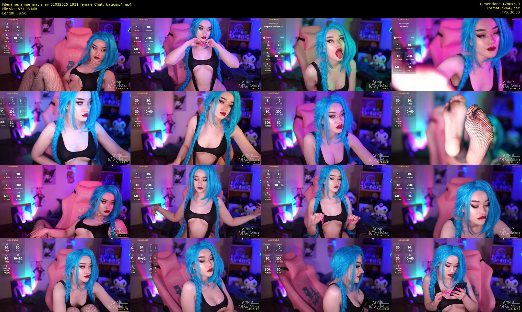 annie_may_may — 60 minute Chaturbate female cam show recording, 720p, Mar 2, 2025
