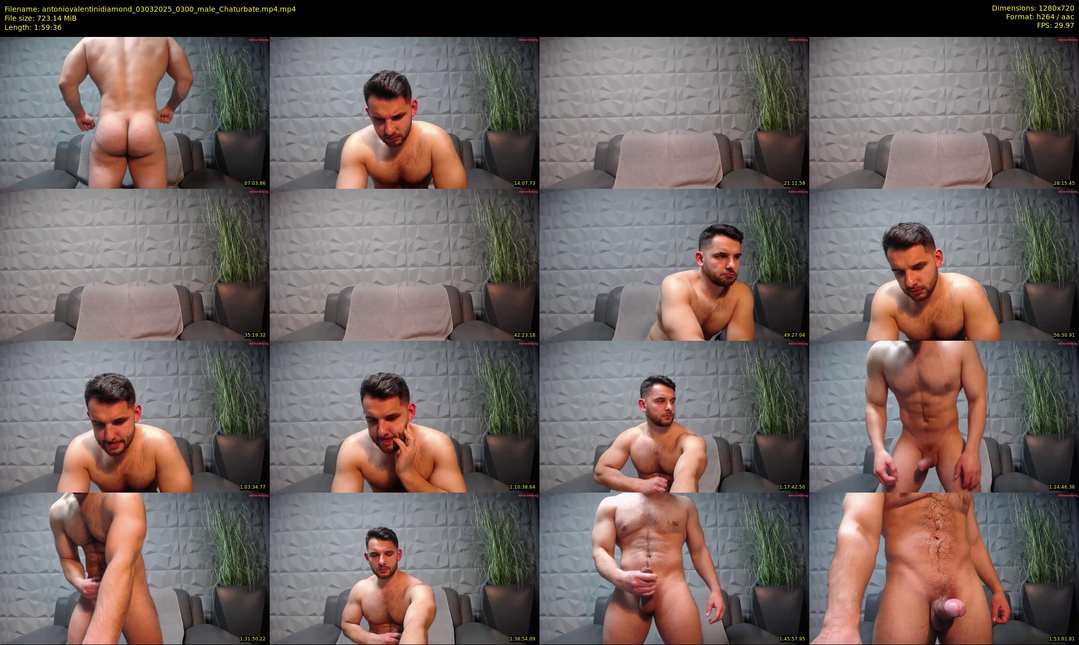 antoniovalentinidiamond — 120 minute Chaturbate male cam show recording, 720p, Mar 3, 2025