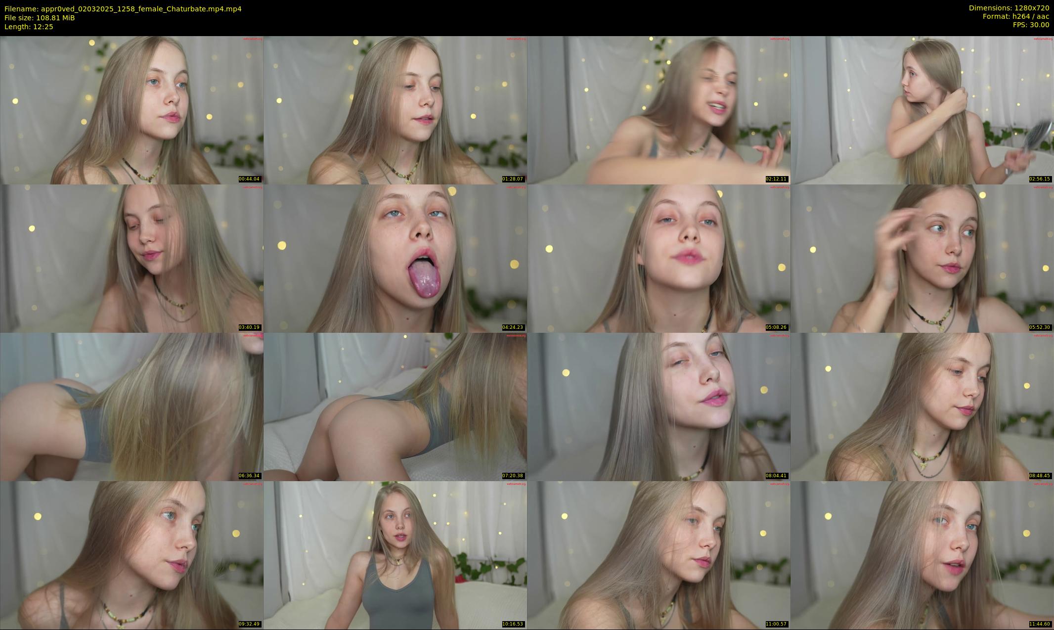 appr0ved — 13 minute Chaturbate female cam show recording, 720p, Mar 2, 2025