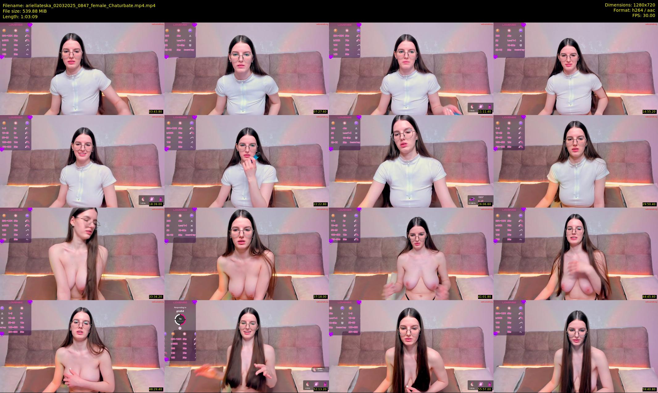 ariellateska — 64 minute Chaturbate female cam show recording, 720p, Mar 2, 2025