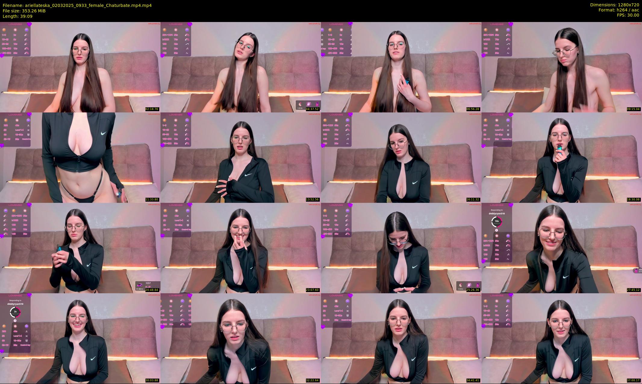 ariellateska — 40 minute Chaturbate female cam show recording, 720p, Mar 2, 2025
