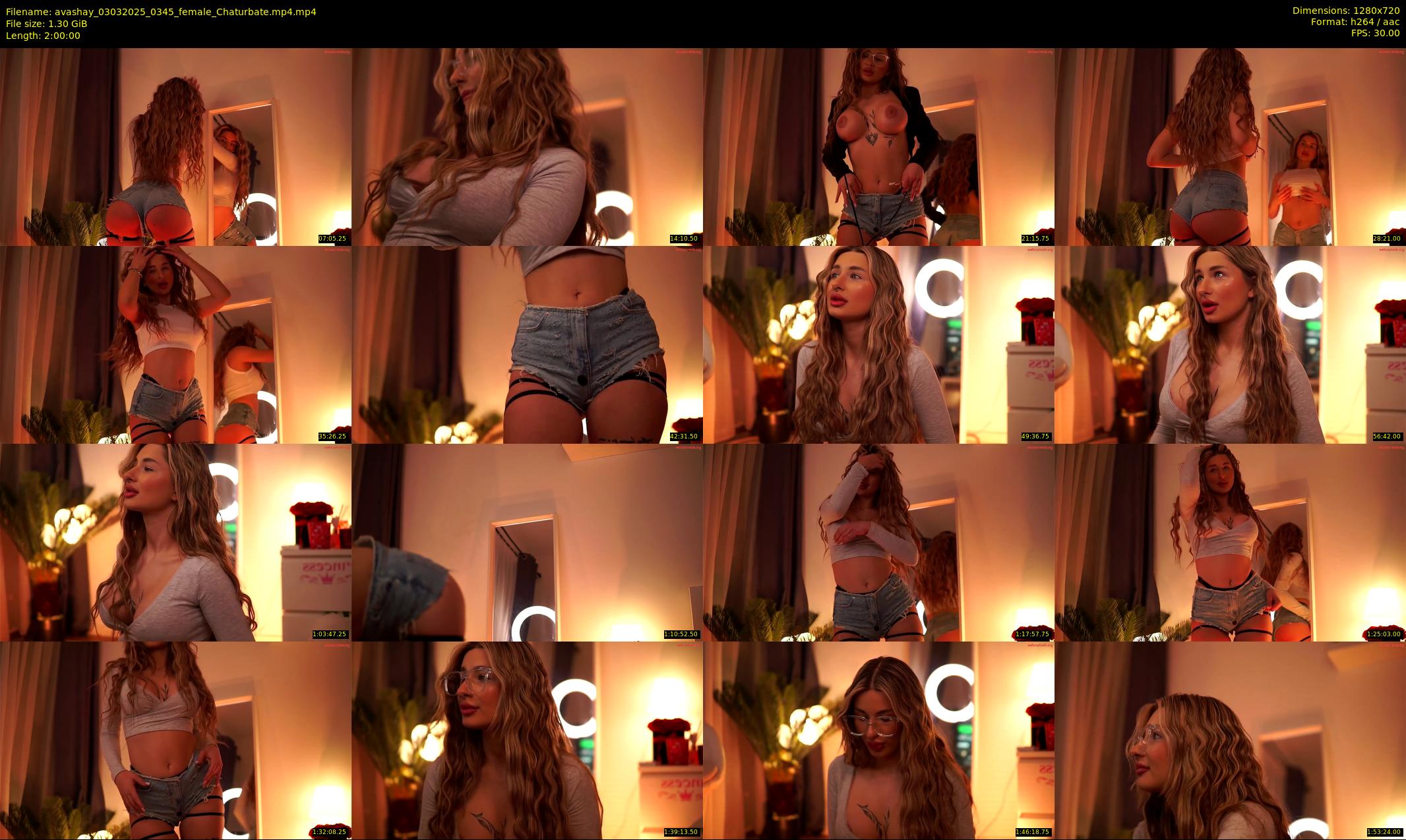 avashay — 120 minute Chaturbate female cam show recording, 720p, Mar 3, 2025