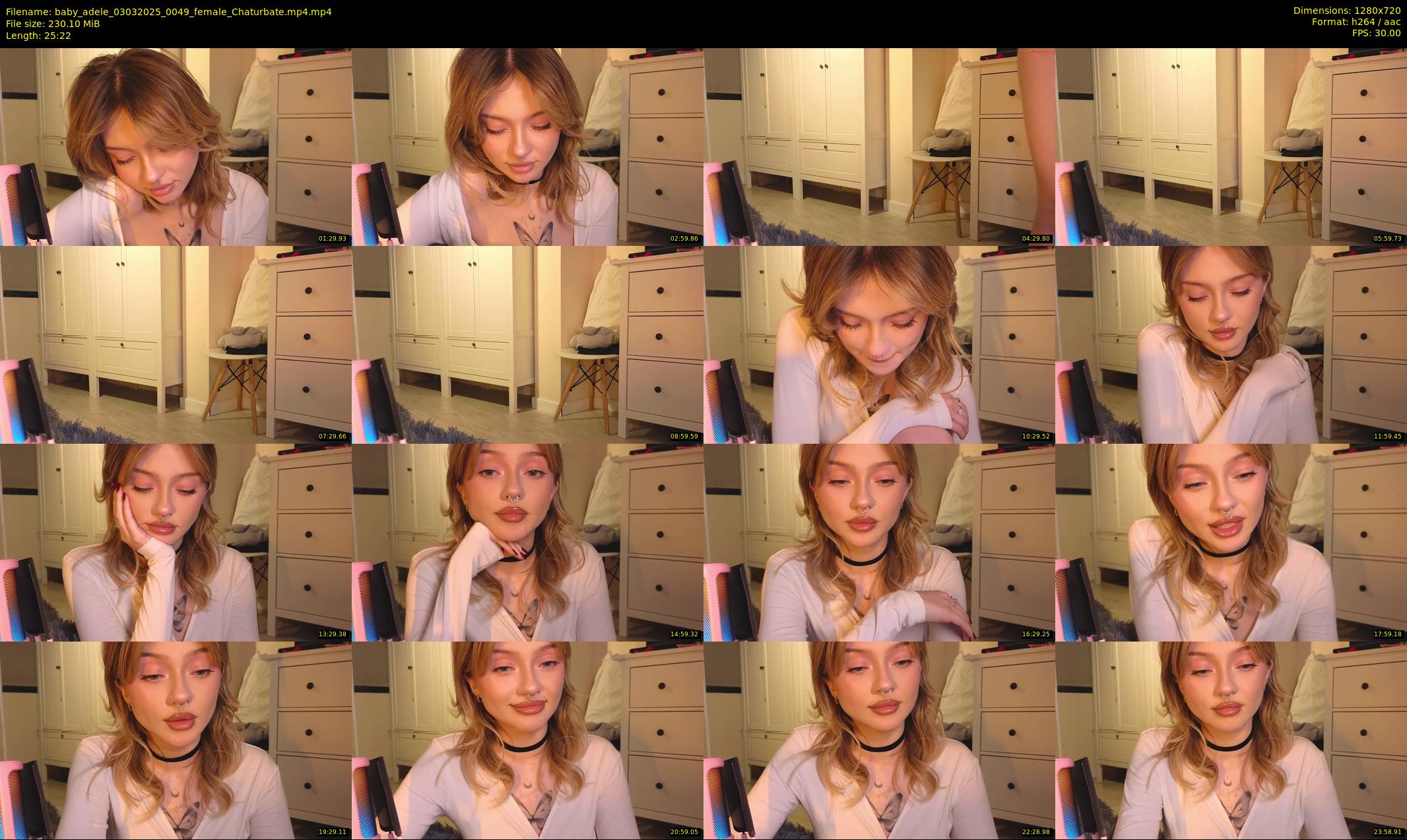 baby_adele — 26 minute Chaturbate female cam show recording, 720p, Mar 3, 2025