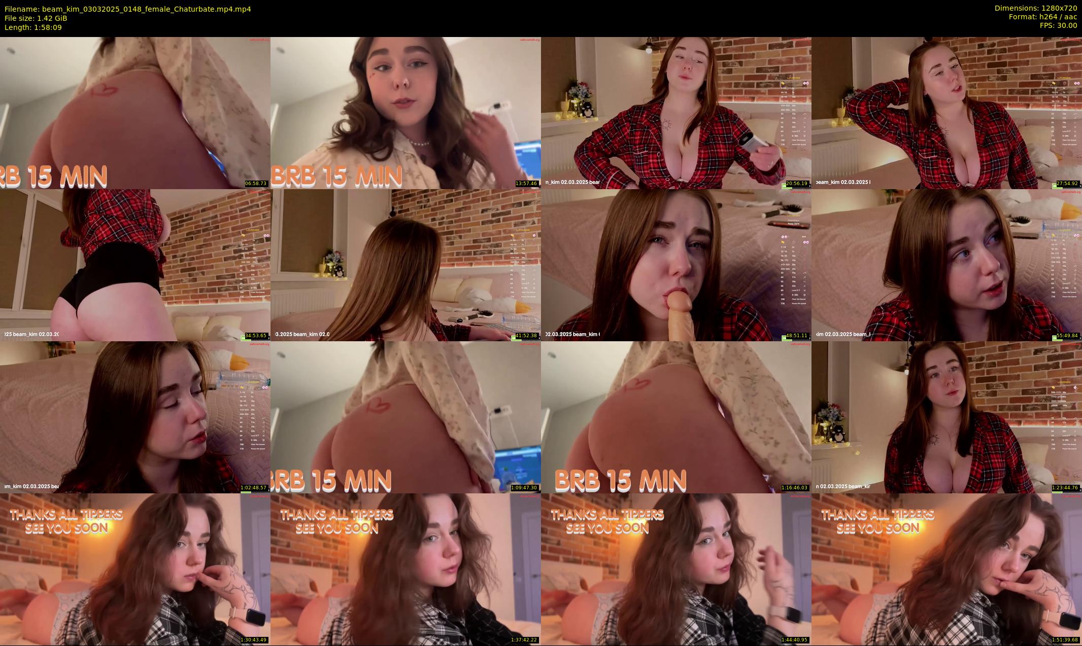 beam_kim — 119 minute Chaturbate female cam show recording, 720p, Mar 3, 2025
