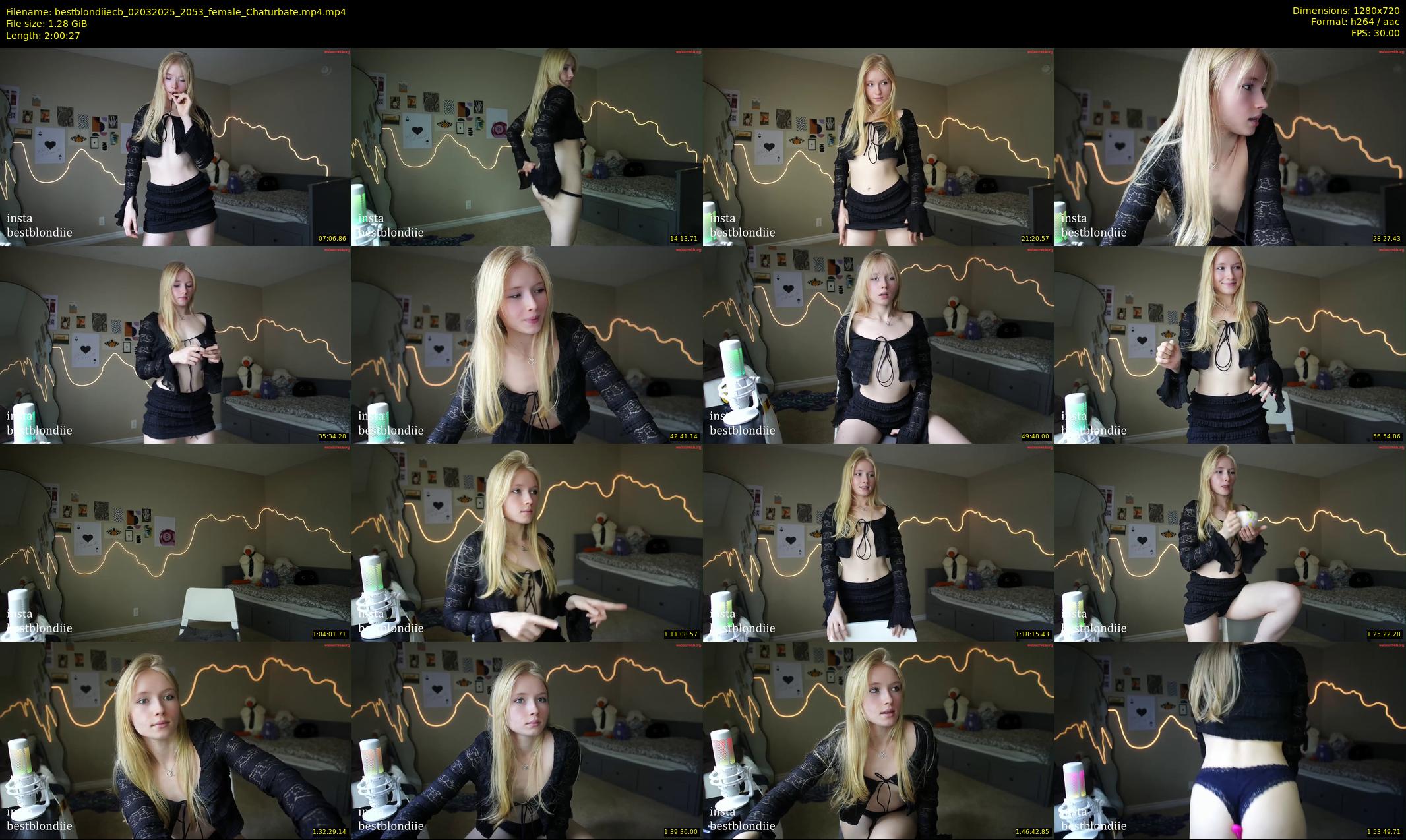 bestblondiiecb — 121 minute Chaturbate female cam show recording, 720p, Mar 2, 2025