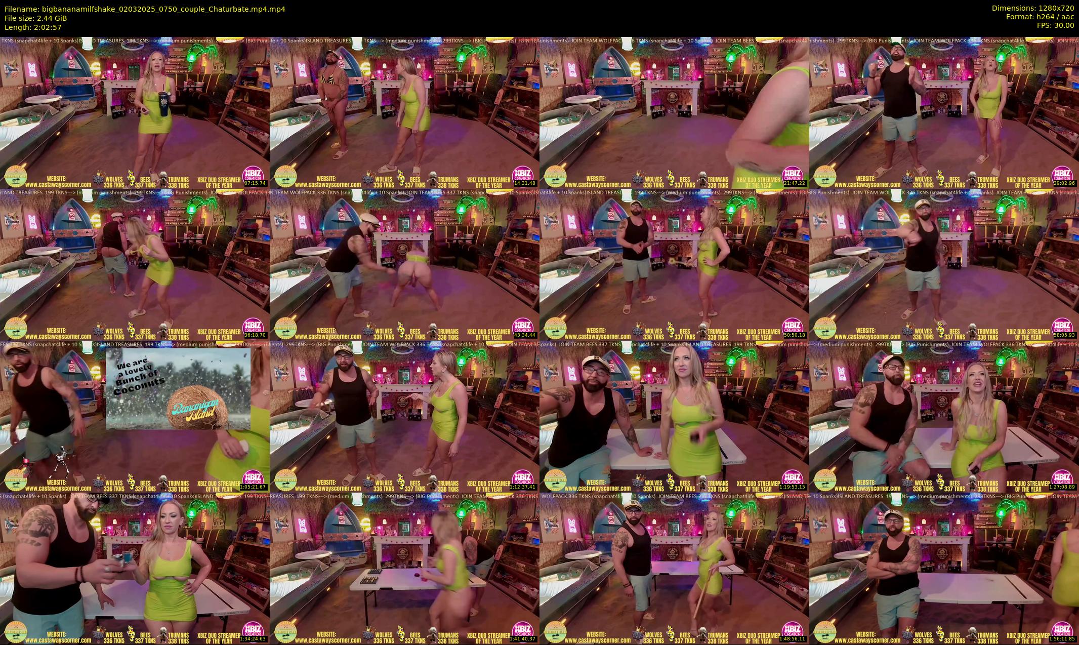 bigbananamilfshake — 123 minute Chaturbate couple cam show recording, 720p, Mar 2, 2025