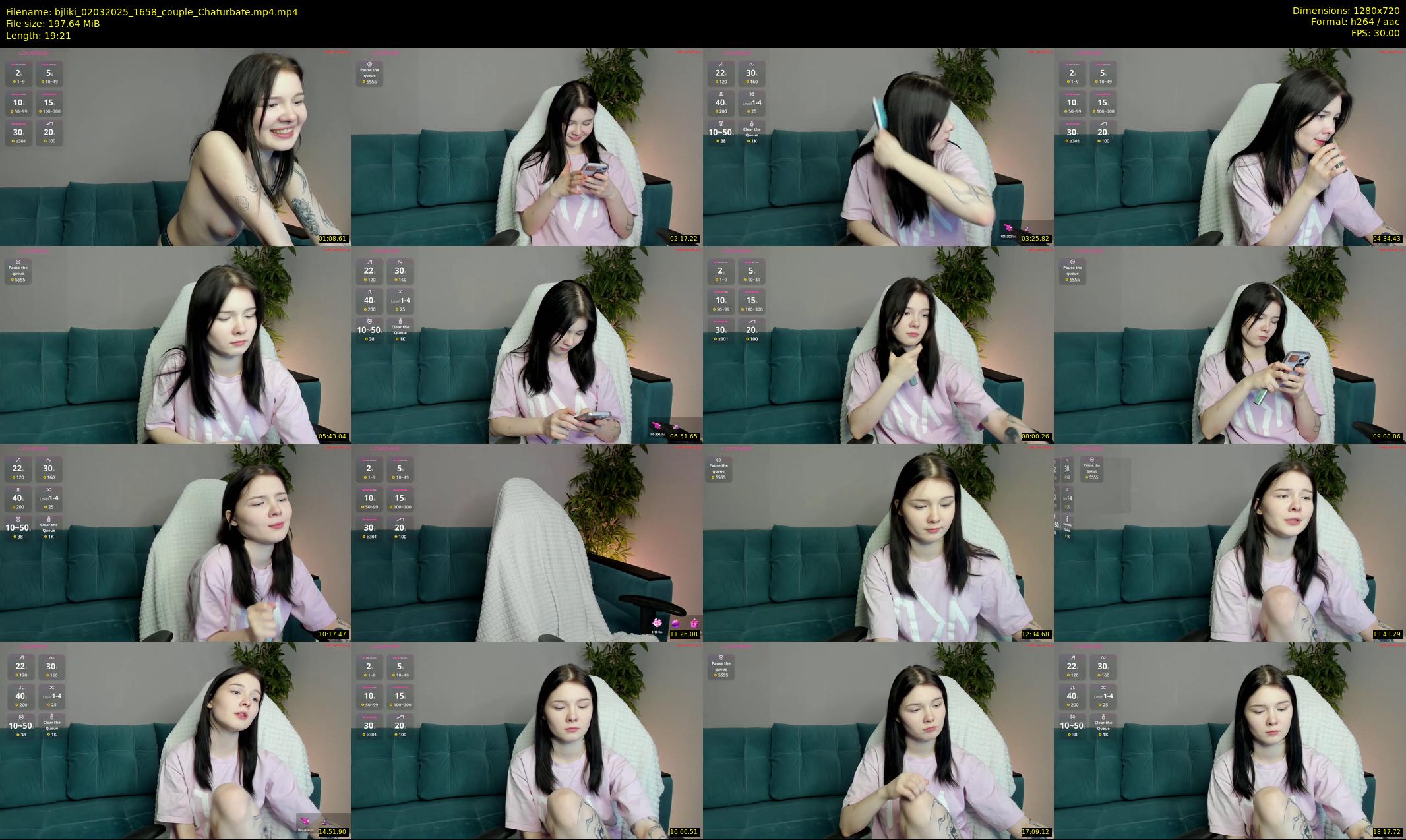 bjliki — 20 minute Chaturbate couple cam show recording, 720p, Mar 2, 2025