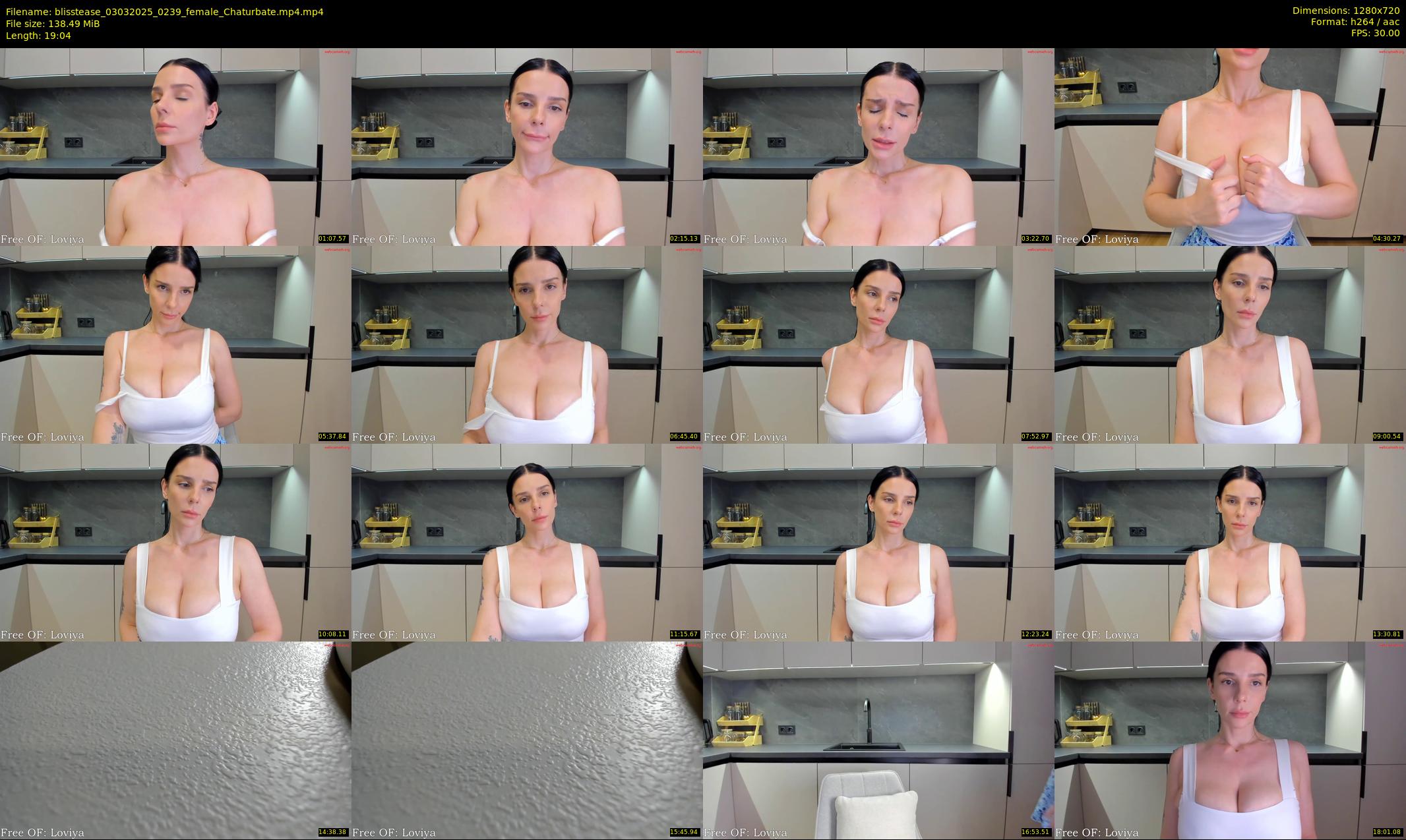 blisstease — 20 minute Chaturbate female cam show recording, 720p, Mar 3, 2025